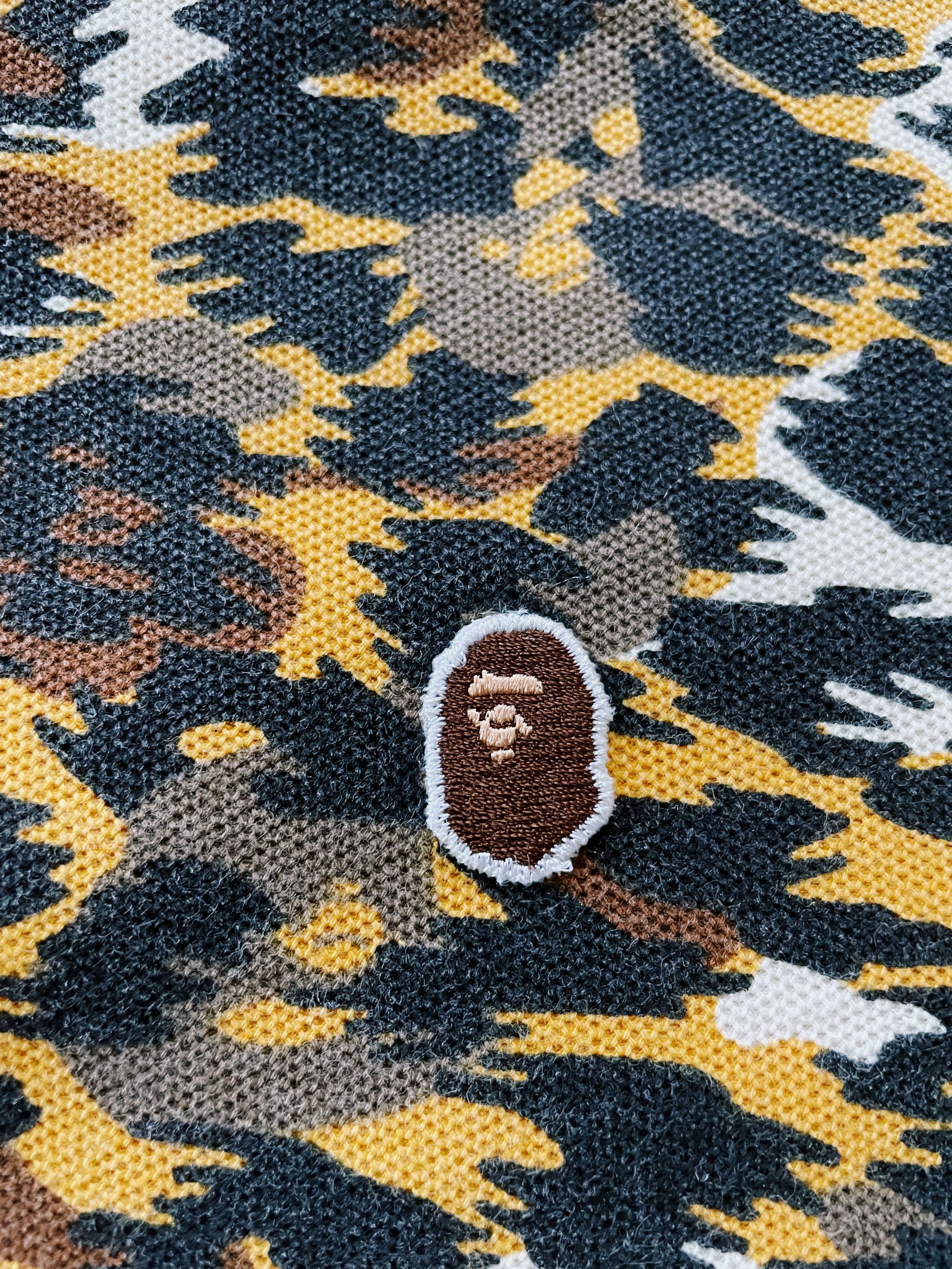 Bape Vintage Y2K Bape A Bathing Ape Leopard Camo Polo Size US M / EU 48-50 / 2 - 3 Thumbnail