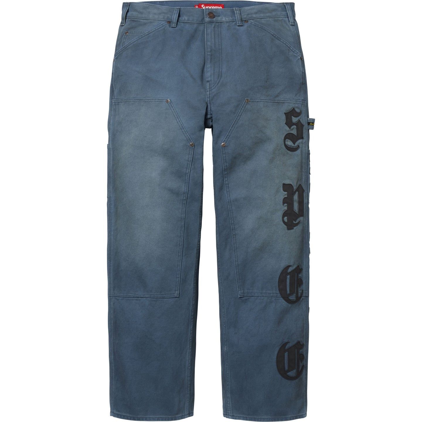 Supreme Supreme Jacquard Logos Double Knee Denim Painter Jean