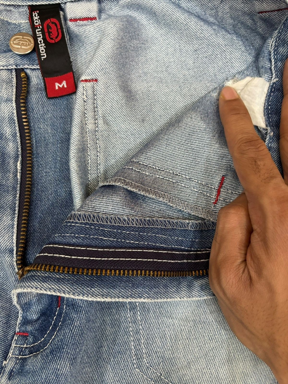 Ecko Unltd. Vintage Ecko Distressed Cargo Loose Jeans Size US 28 / EU 44 - 10 Thumbnail