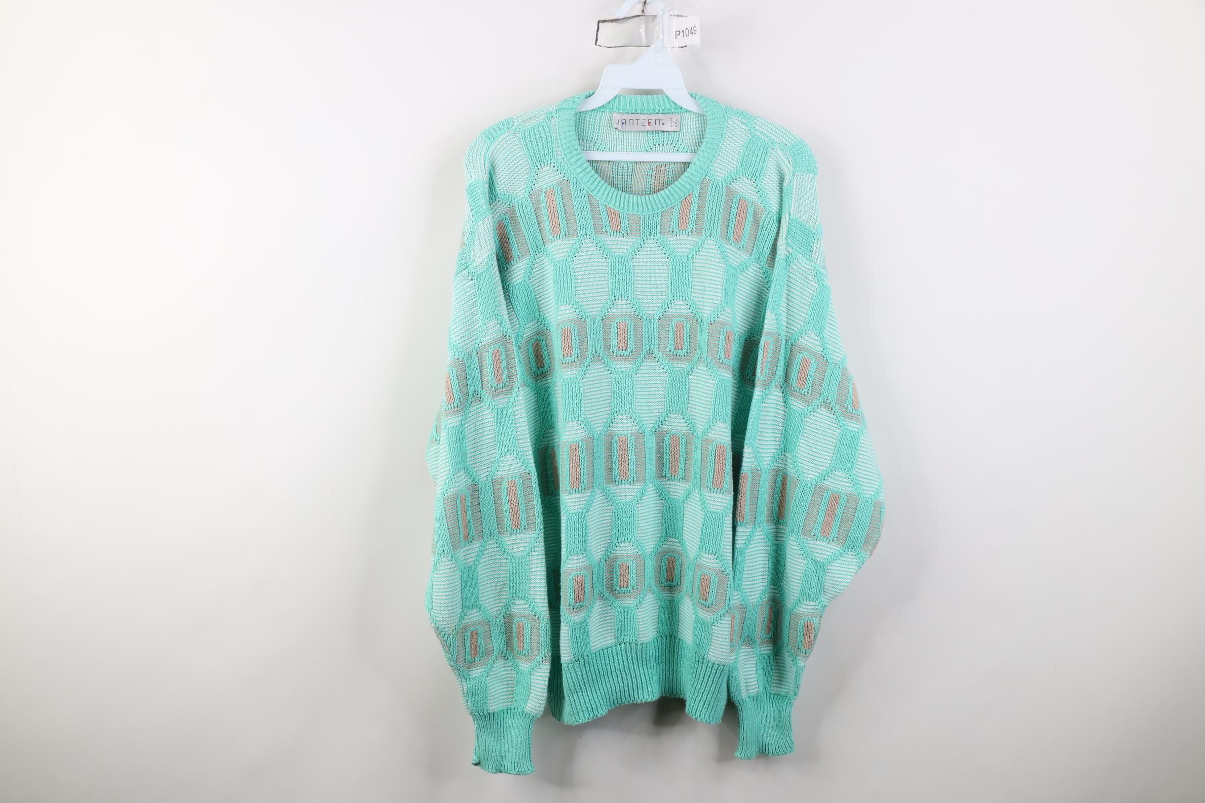 Vintage Vintage 90s Streetwear Ribbed Knit Crewneck Sweater USA Size US M / EU 48-50 / 2 - 1 Thumbnail