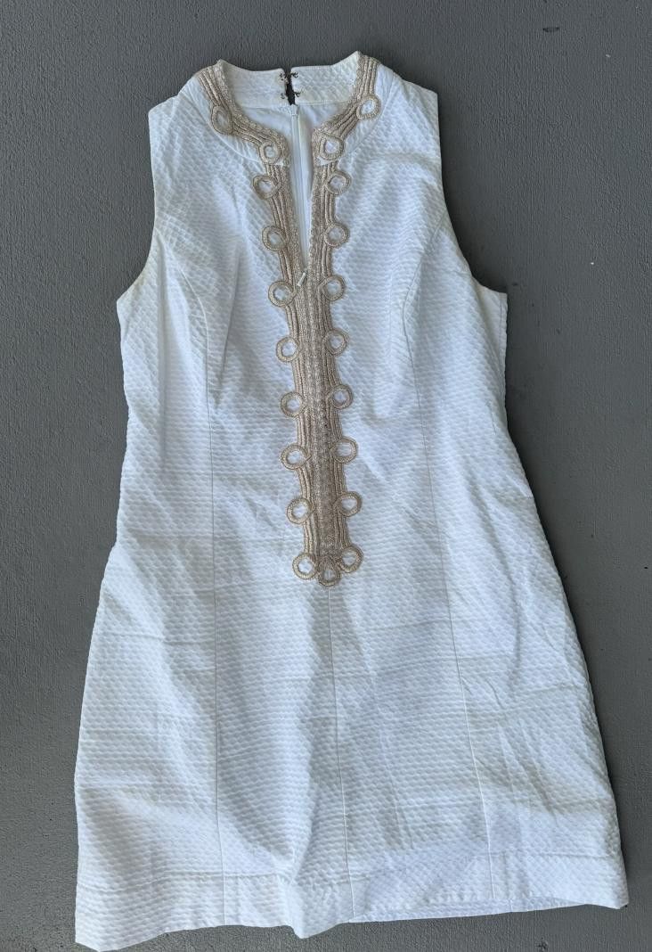 Designer Lily Pulitzer Cotton Dress 8 Size M / US 6-8 / IT 42-44 - 1 Thumbnail