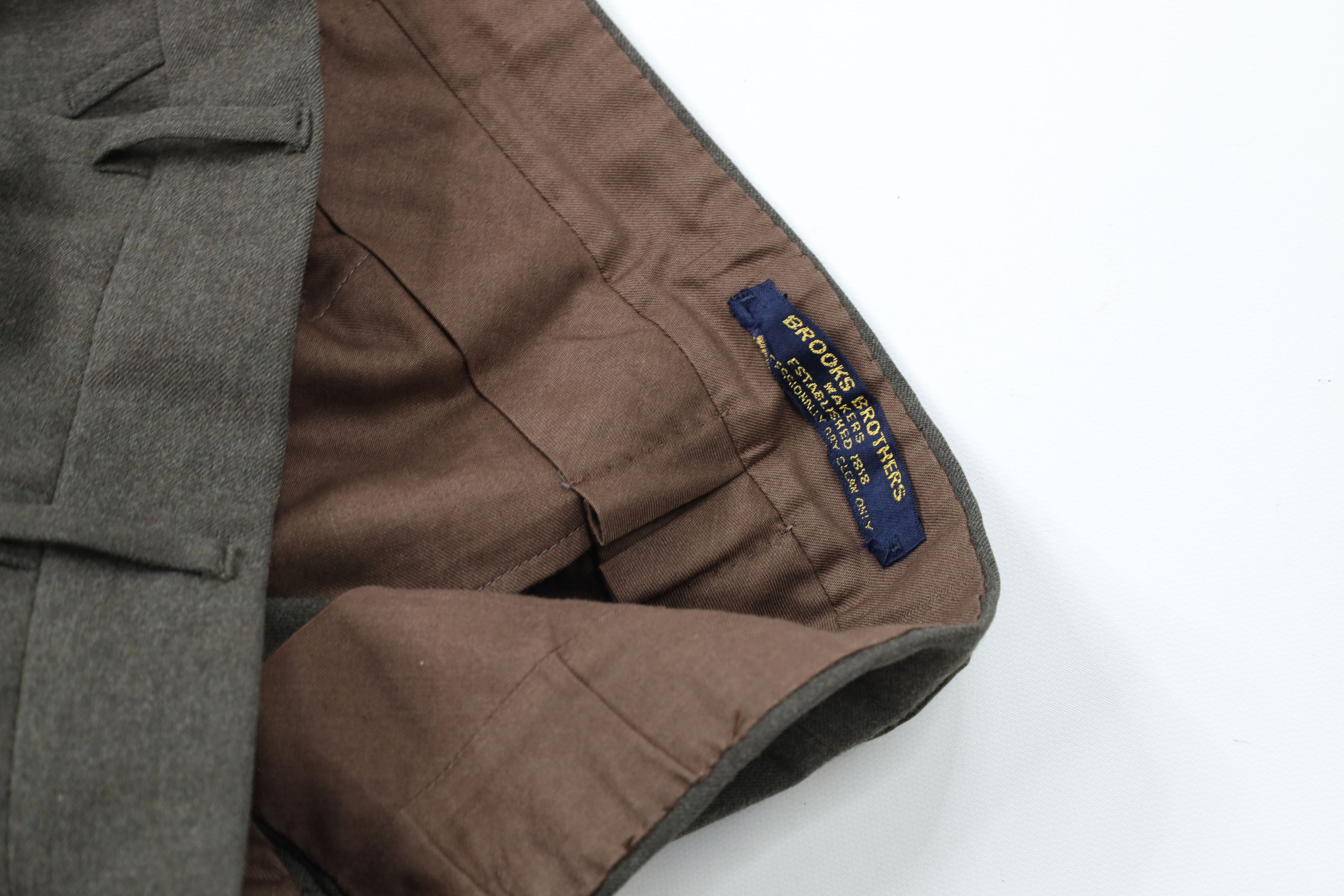Brooks Brothers × Vintage Vintage 70s Brooks Brothers Chino Pants Trousers Green USA Size US 34 / EU 50 - 8 Thumbnail