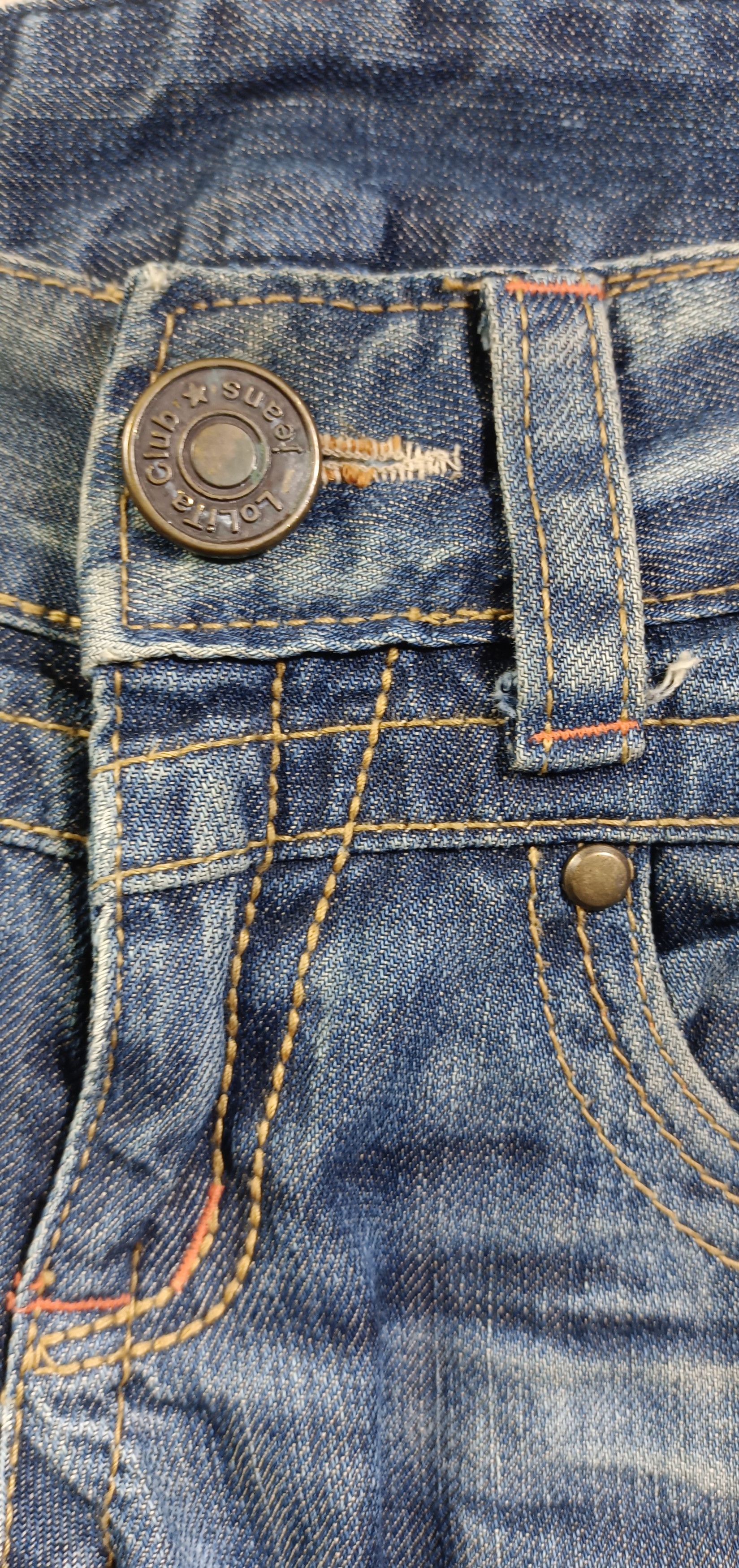 If Six Was Nine 🔥🔥LOLITA Exotic Vtg Denim Super Flare Distressed Jeans Size US 31 - 13 Thumbnail