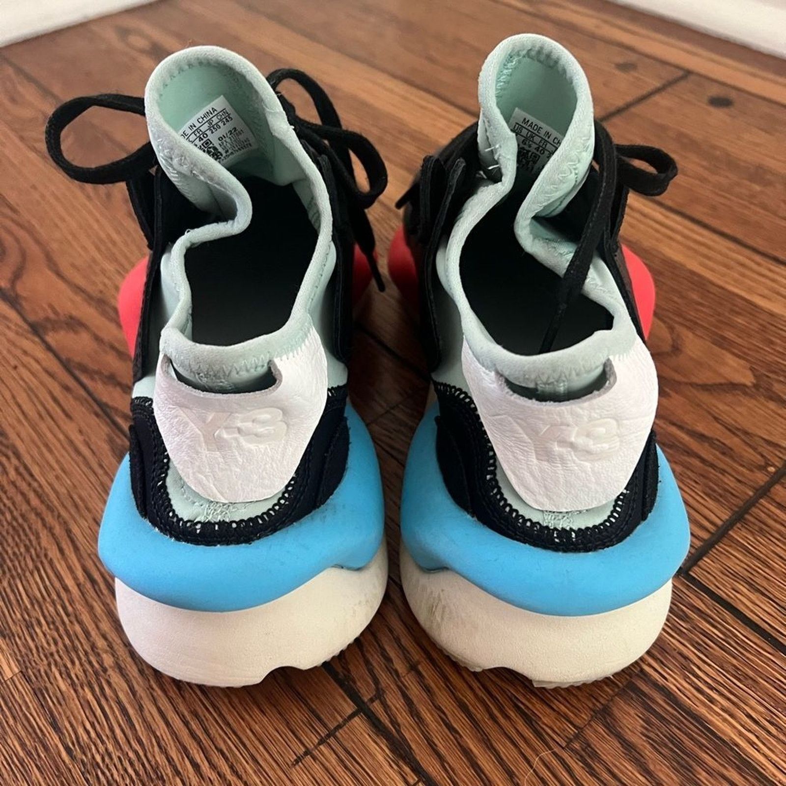 Y-3 Y-3 Kaiwa Sneakers Leather Neoprene Shoes M7/W9 Size US 9 / IT 39 - 3 Thumbnail