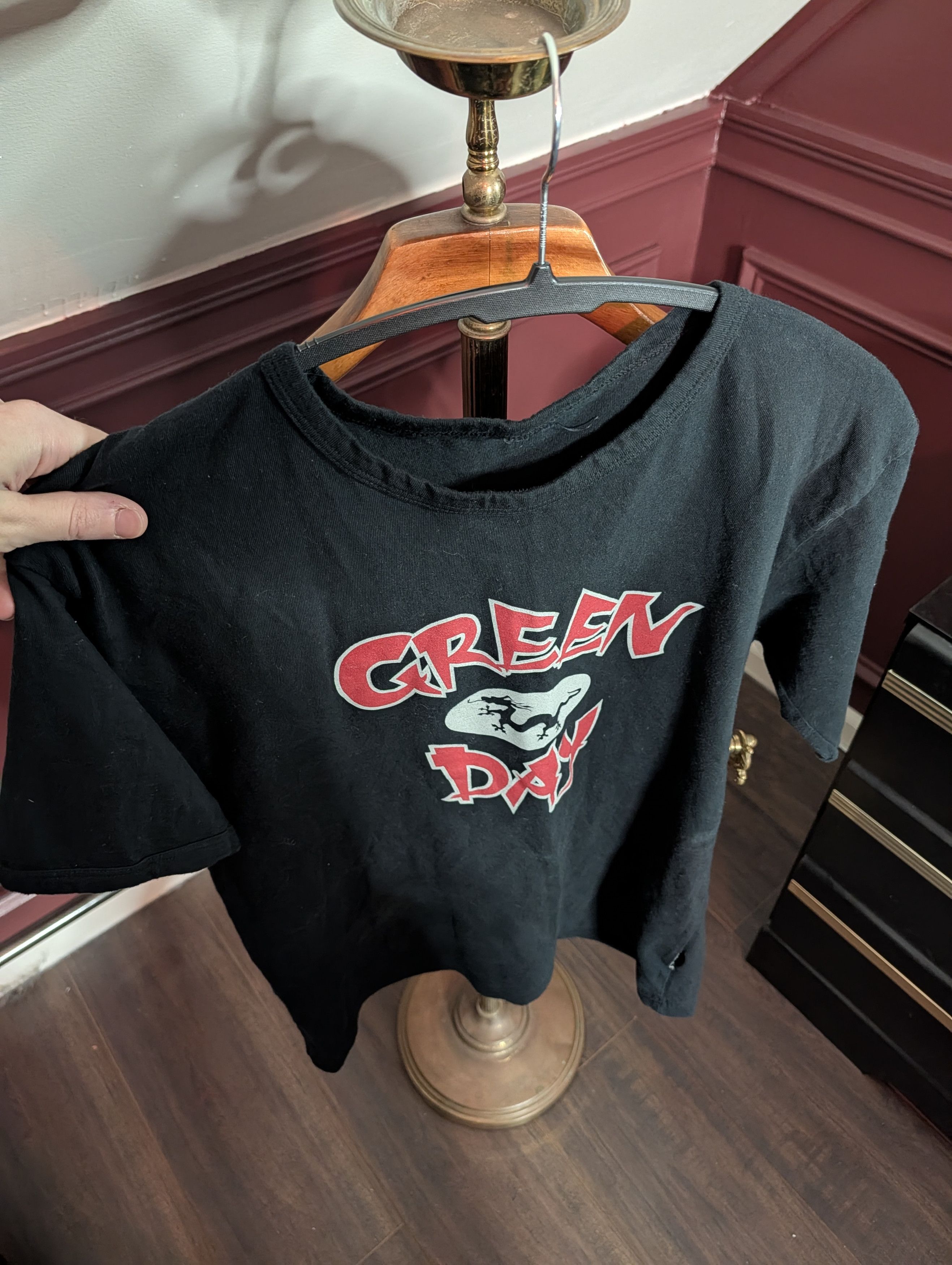 Band Tees GREEN DAY vtg 2002 Pop Disaster dragon logo black t-shirt Size US M / EU 48-50 / 2 - 13 Thumbnail