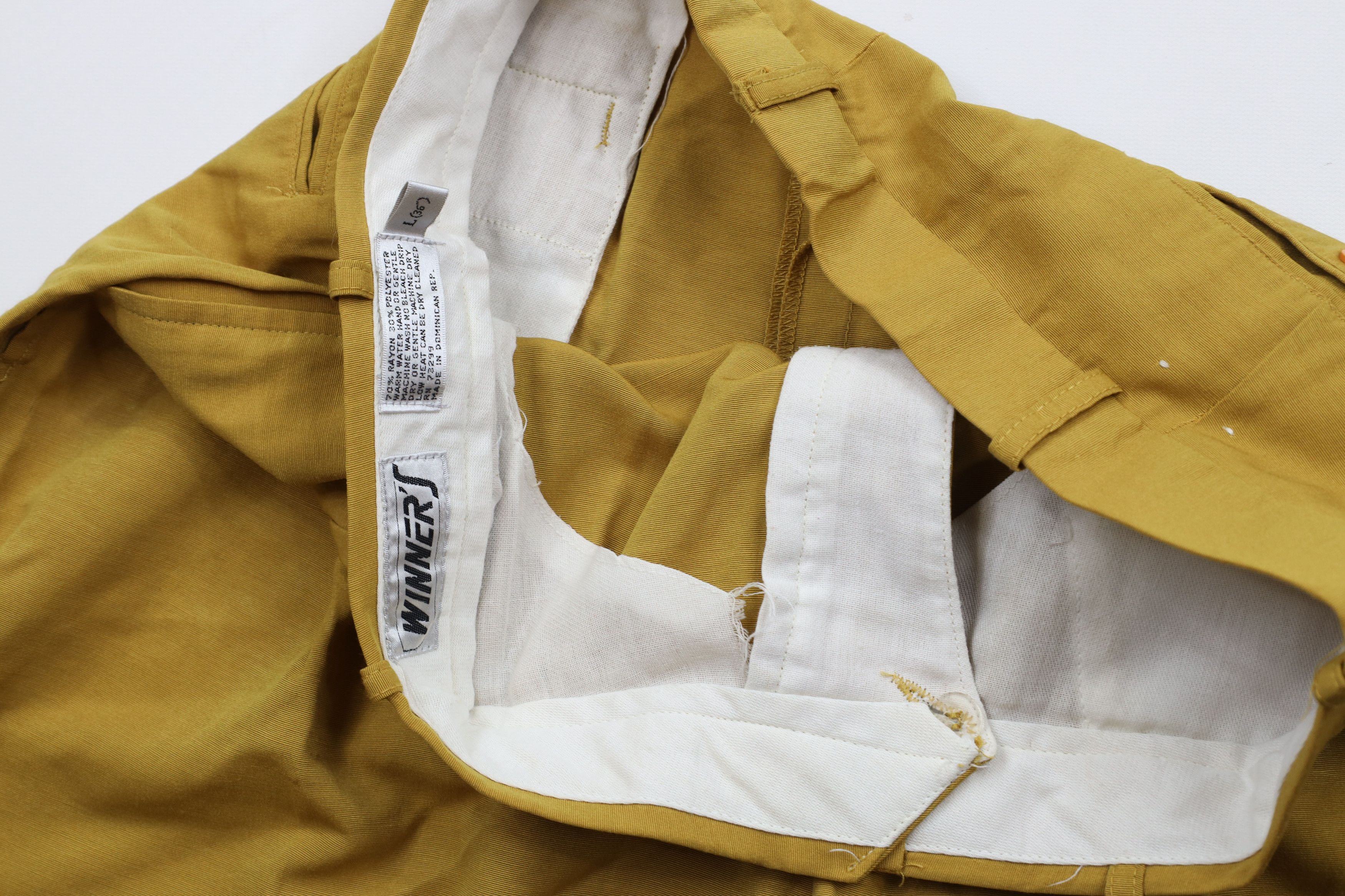 Vintage Vintage 90s Streetwear Baggy Rayon Blend Chino Shorts Size US 36 / EU 52 - 7 Thumbnail