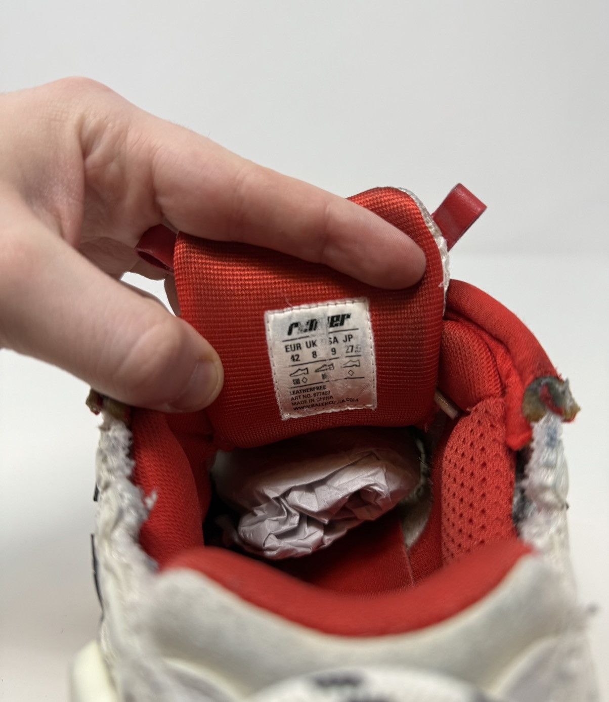 Balenciaga Balenciaga Runner Sneaker Red/White Size US 9 / EU 42 - 7 Thumbnail