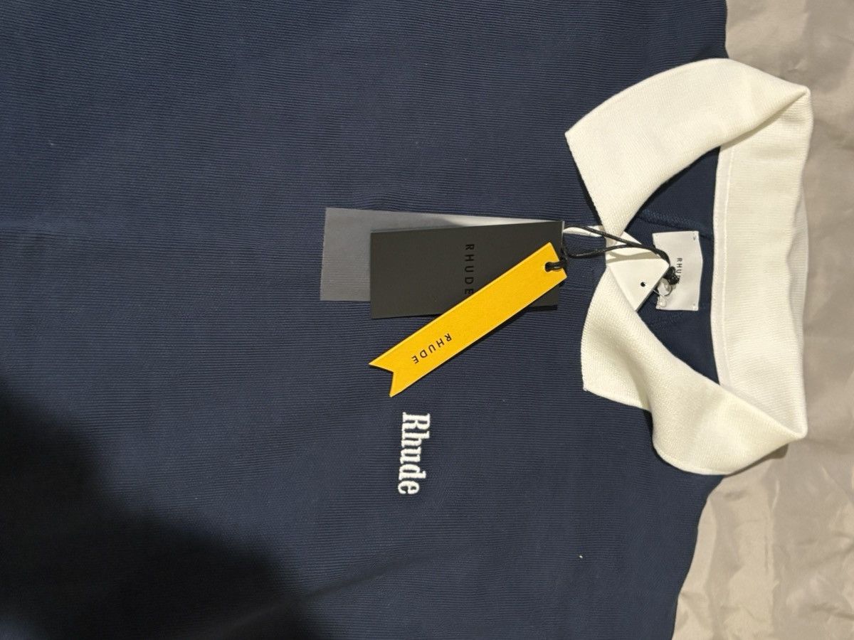Rhude Rhude Logo Piqué Polo Shirt Size US XXL / EU 58 / 5 - 6 Thumbnail