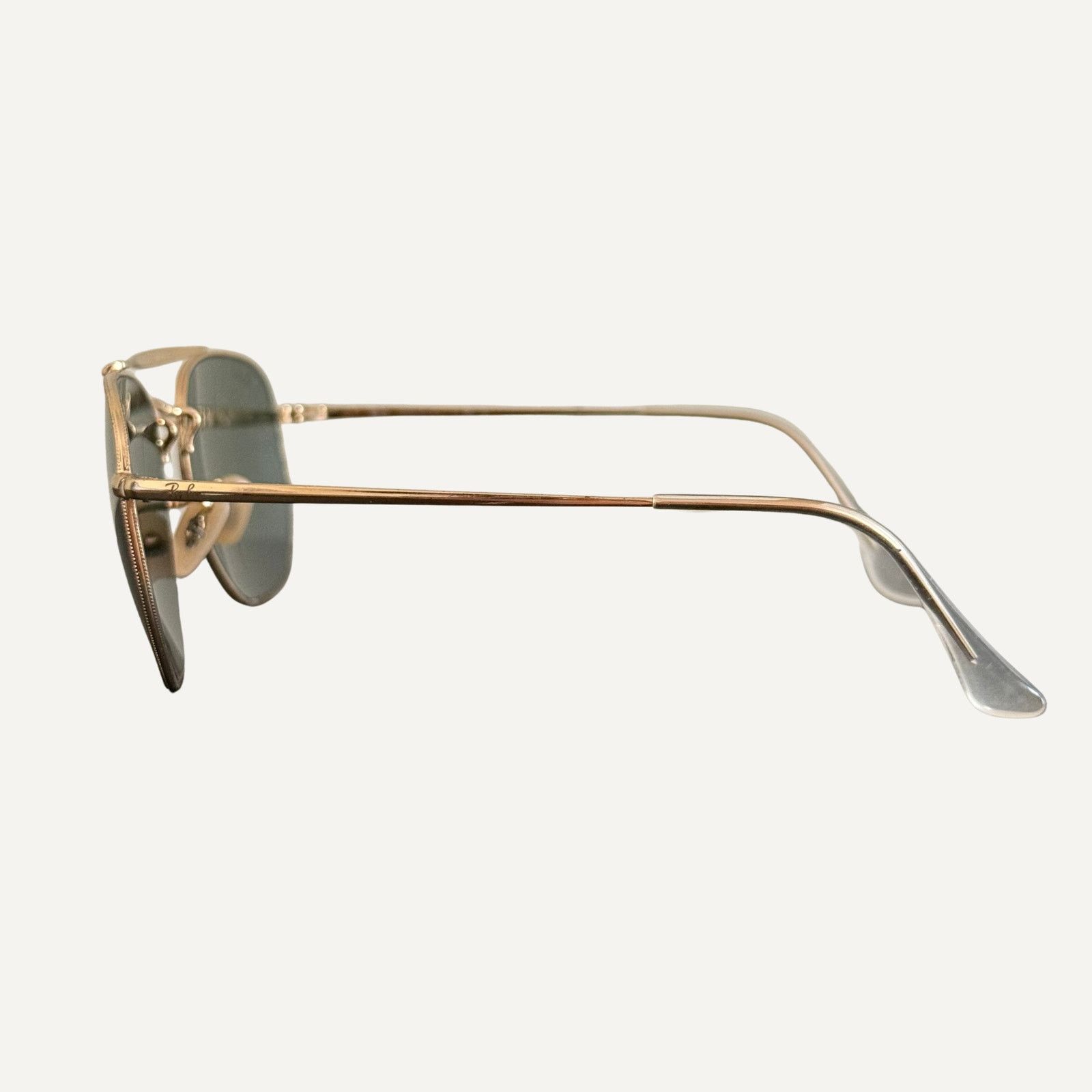 RayBan Unisex - Ray-Ban Classic Hexagon Flat Lenses Sunglasses Gold Size ONE SIZE - 3 Thumbnail