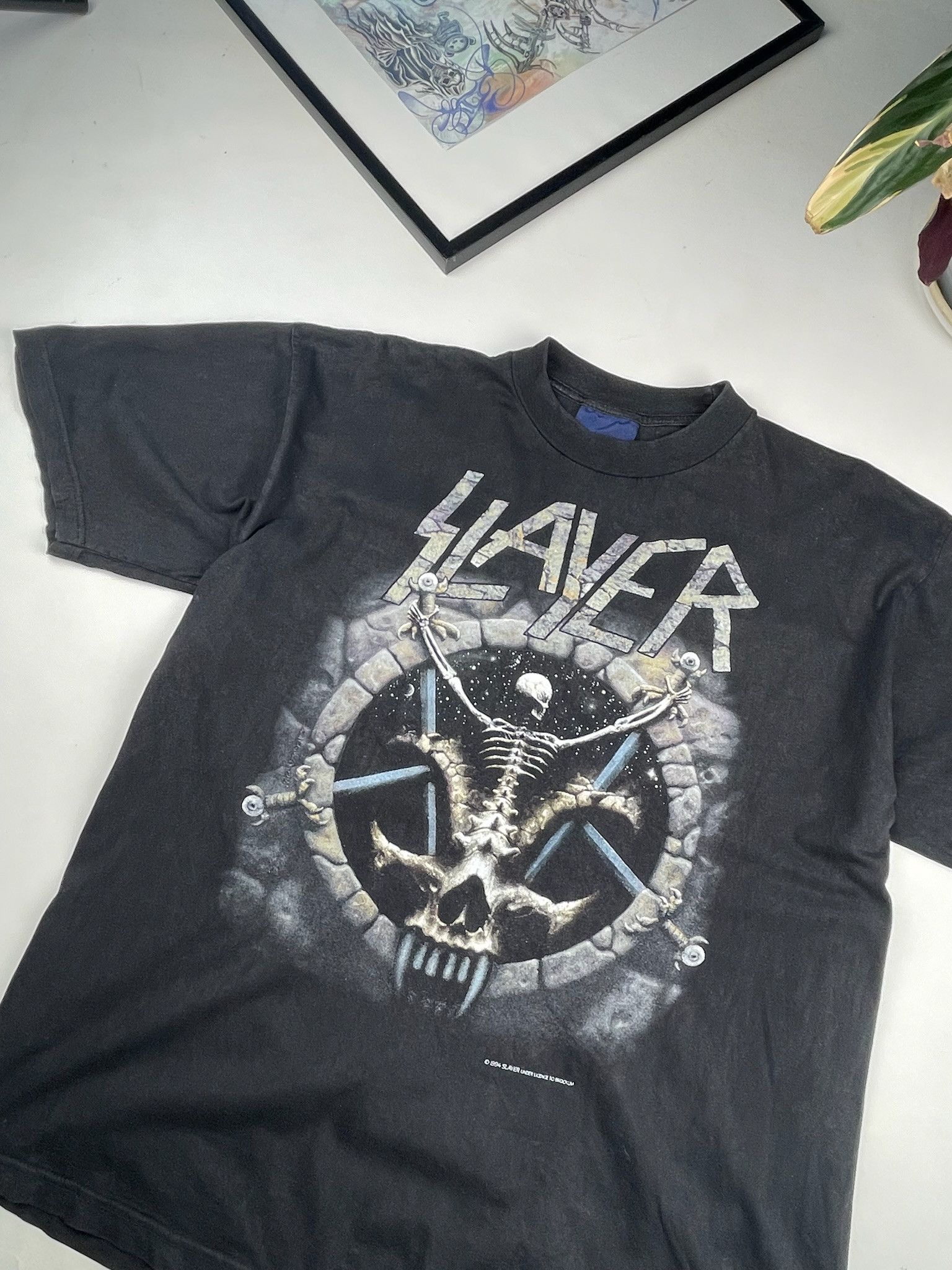 Slayer VINTAGE SLAYER TEE Size US XL / EU 56 / 4 - 3 Thumbnail