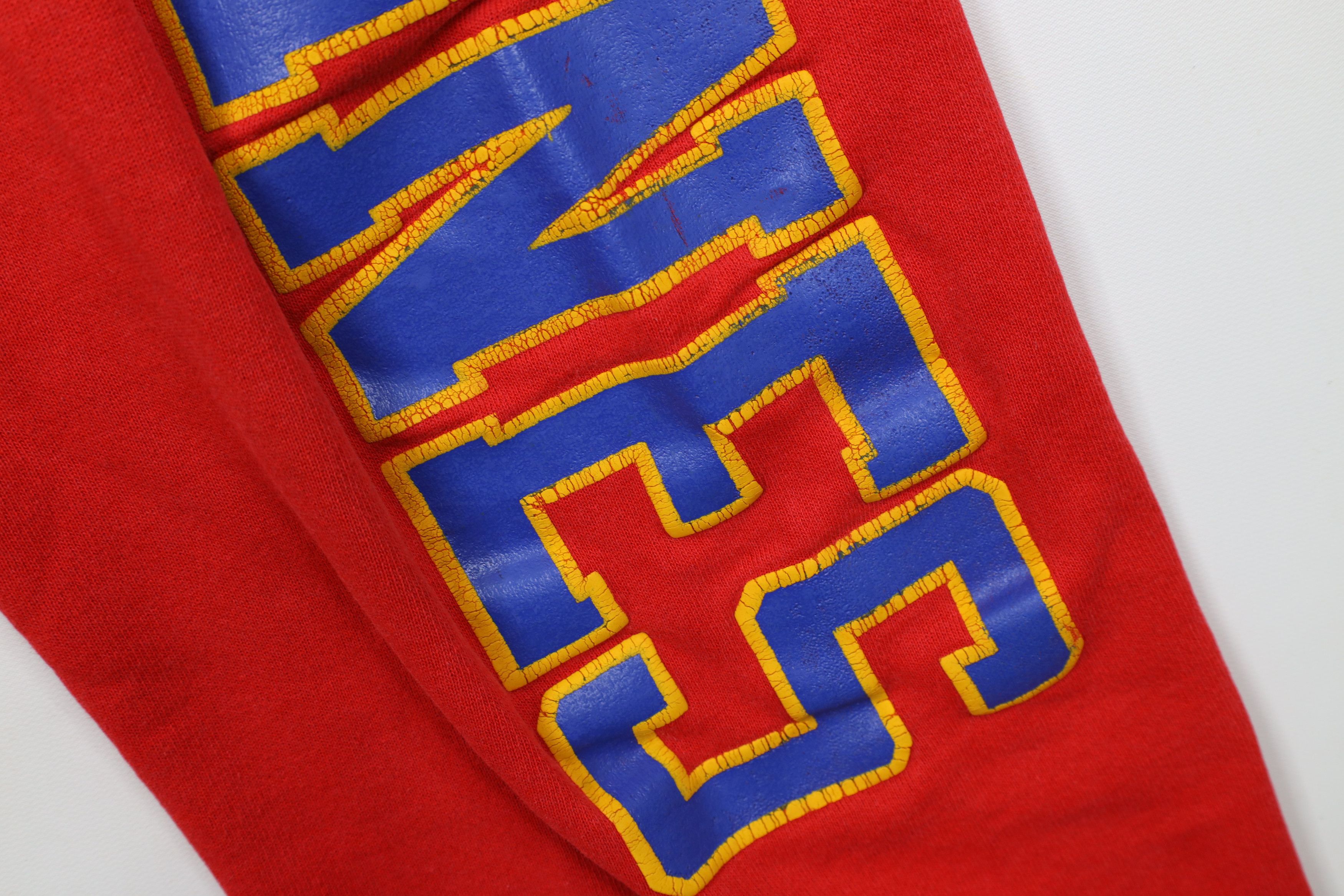 Vintage Vintage 80s Spell Out USMC Marines Sweatpants Joggers Red Size US 38 / EU 54 - 6 Thumbnail