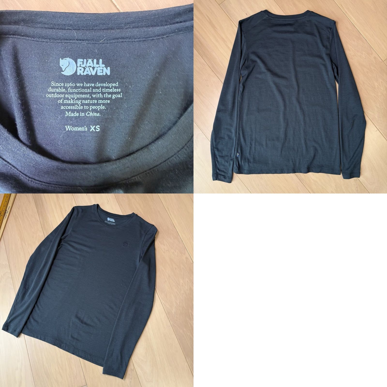 Vintage Fjallraven Merino Wool Shirt Women's XS Blue Long Sleeve Outdoor Hiking Outdoors Size XS / US 0-2 / IT 36-38 - 8 Thumbnail