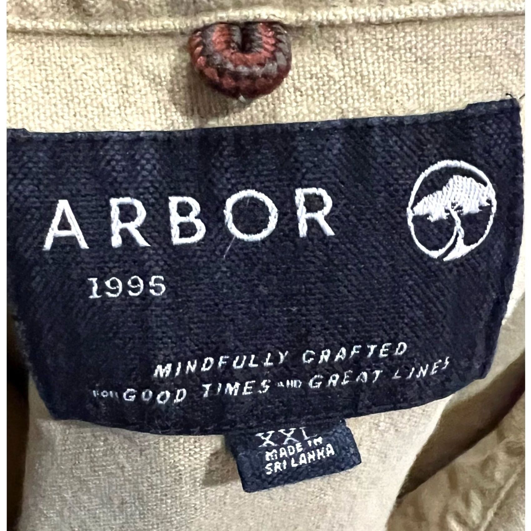 Vintage Arbor Shirt Men’s XXL Long Sleeve Sturdy Cotton Twill Button Front Outdoor Yellow Size US XXL / EU 58 / 5 - 5 Thumbnail