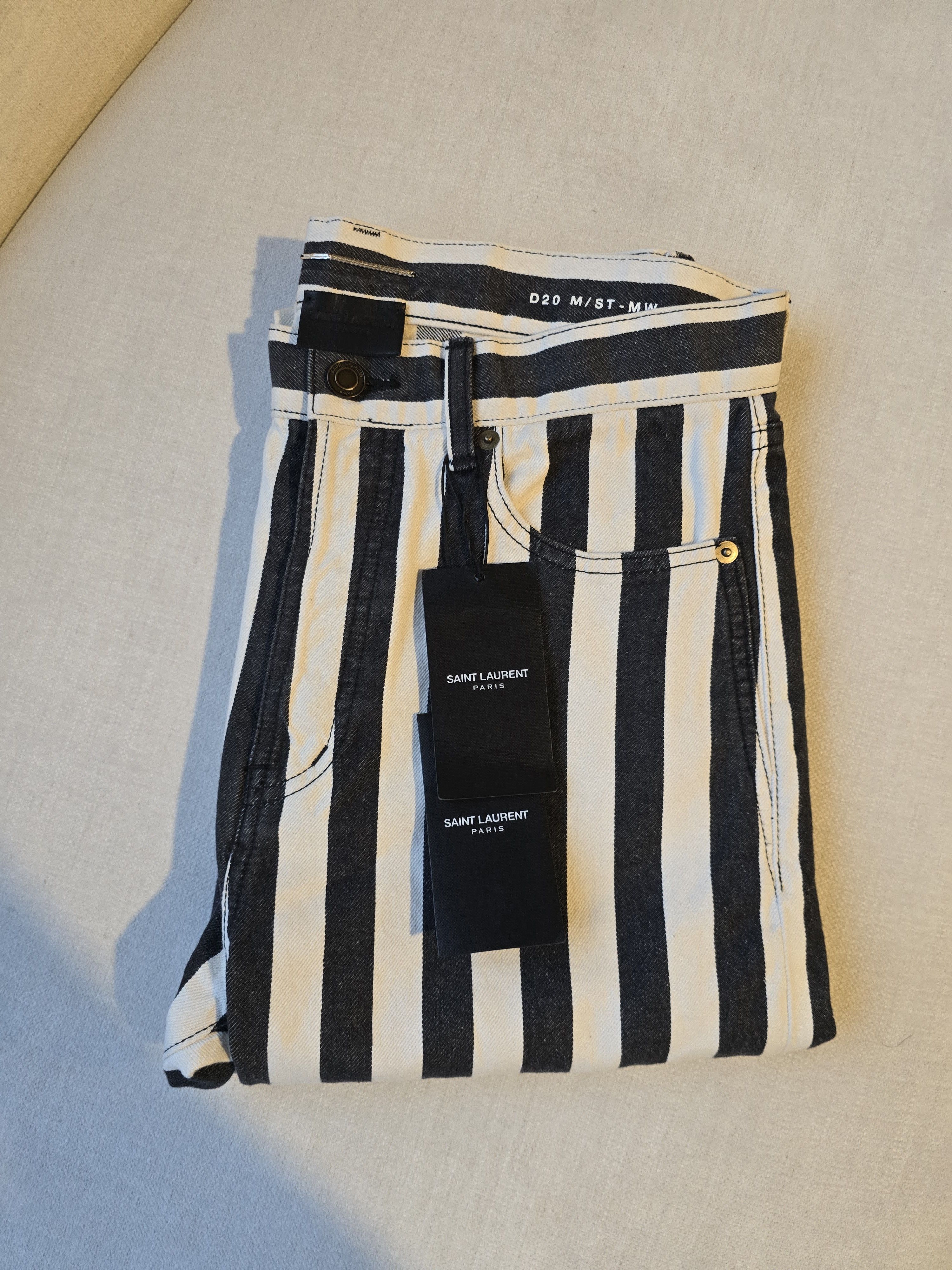 Saint Laurent Paris Saint Laurent striped prison pants brand new Size US 30 / EU 46 - 12 Thumbnail