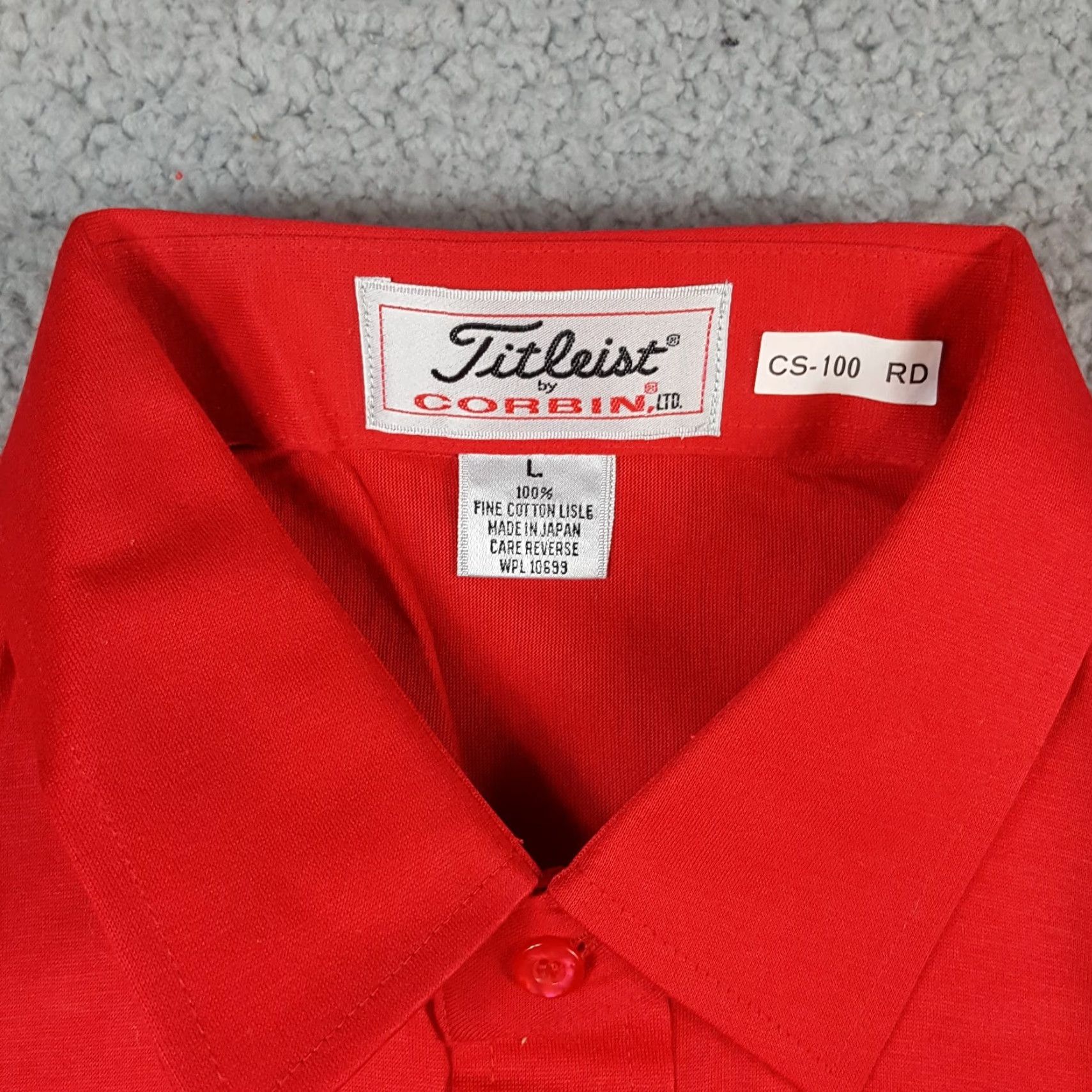 Titleist VINTAGE Titleist Golf Preppy Red Pocket Polo Mens Size L Button Collared Shirt Pullover Size US L / EU 52-54 / 3 - 4 Thumbnail