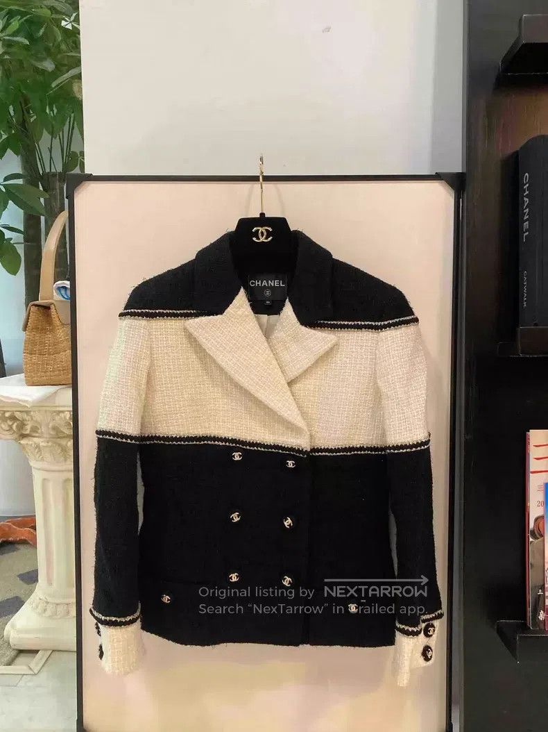 Chanel Chanel Kangpeng Street black and white stitched jacket Size XXS / US 00 / IT 34 - 1 Thumbnail