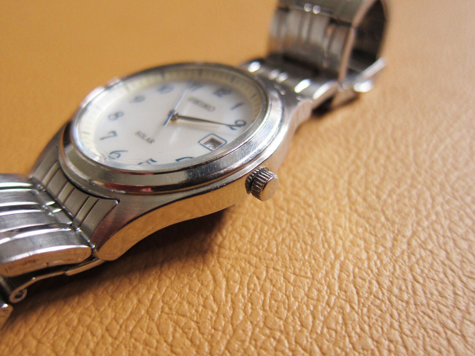 Seiko SEIKO V145-0BS0 Solar S/S Men's Watch w/ Shell Dial Size ONE SIZE - 7 Thumbnail