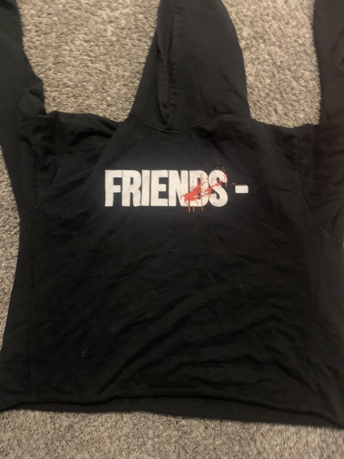Vlone Friends Hoodie Vlone Friends Hoodie 'Red/Black' Size Medium