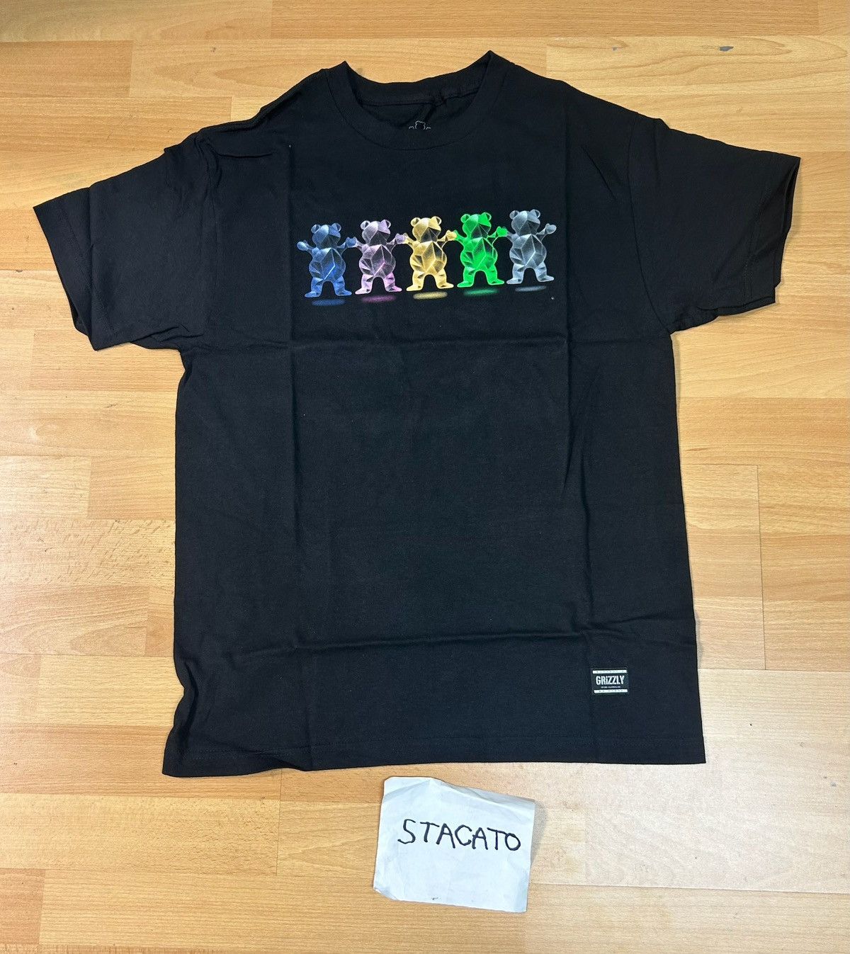Grizzly Griptape × Rap Tees Grizzly Griptape Bear Tee Black Size US M / EU 48-50 / 2 - 1 Thumbnail