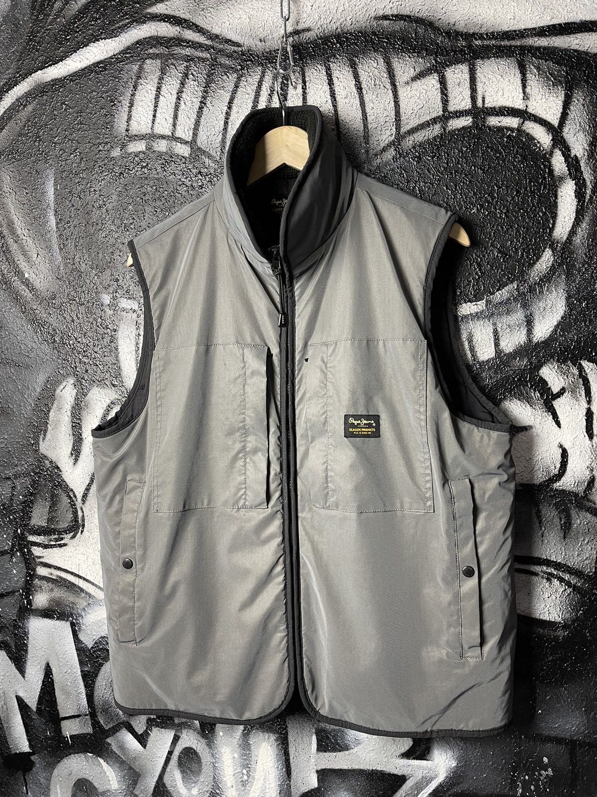 Pepe Jeans Pepe Jeans London Casual Chrome Grey Vest Men’s Size Large Size US L / EU 52-54 / 3 - 1 Thumbnail