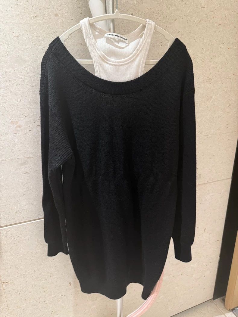 Alexander Wang Alexanderwang Black White Knit Dress Size M / US 6-8 / IT 42-44 - 1 Thumbnail