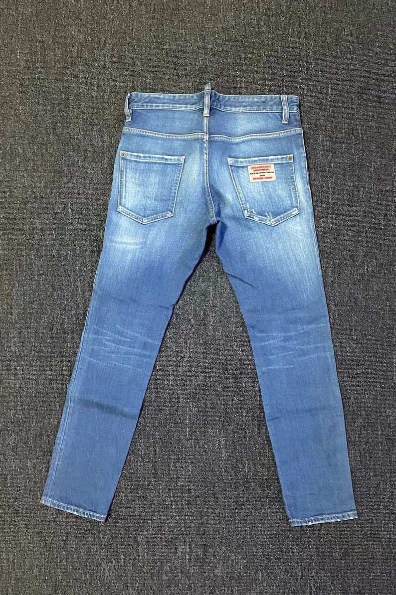 Dsquared2 Dsquared2 Light Wash Distressed Jeans Size US 34 / EU 50 - 4 Thumbnail