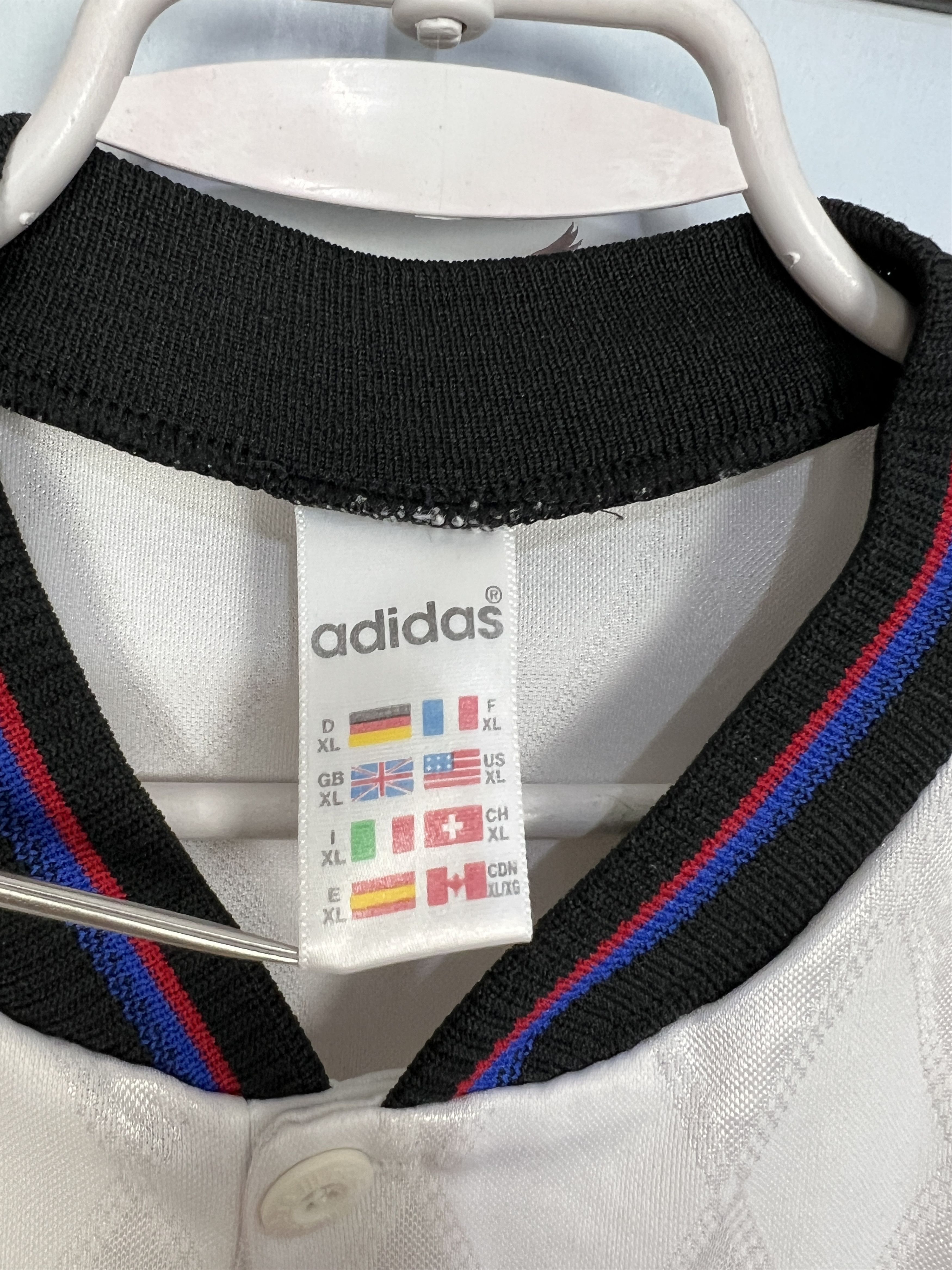 Adidas Bayern Munich Away football shirt 1996 Soccer Jersey Trikot Size US XL / EU 56 / 4 - 8 Thumbnail
