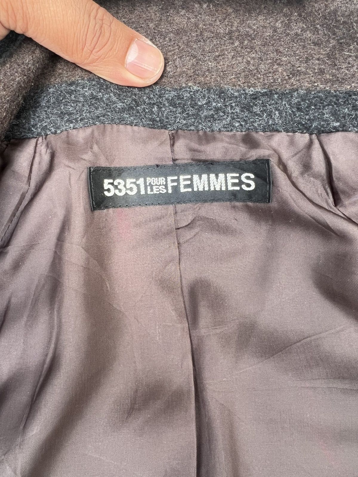 5351 POUR LES HOMMES × If Six Was Nine × KMRii Vintage Y2K 5351 Pour Les Femmes Poncho Wool Jacket Size US M / EU 48-50 / 2 - 12 Thumbnail