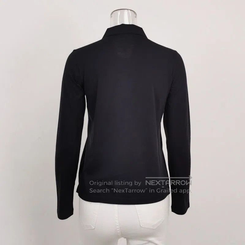 Prada Prada Long Sleeve Polo Shirt in Black. Size US M / EU 48-50 / 2 - 2 Thumbnail