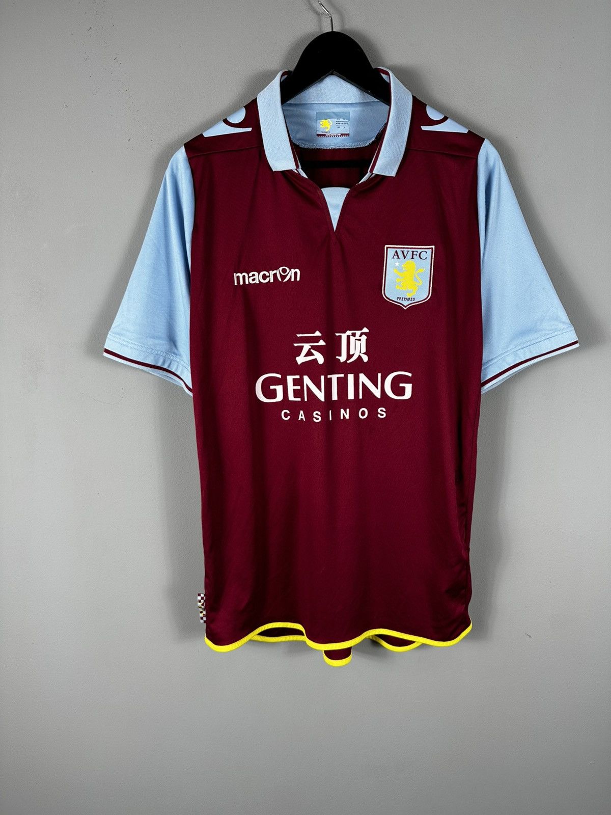 Macron ASTON VILLA 2012 2013 HOME FOOTBALL SHIRT SOCCER JERSEY Size US XL / EU 56 / 4 - 1 Thumbnail