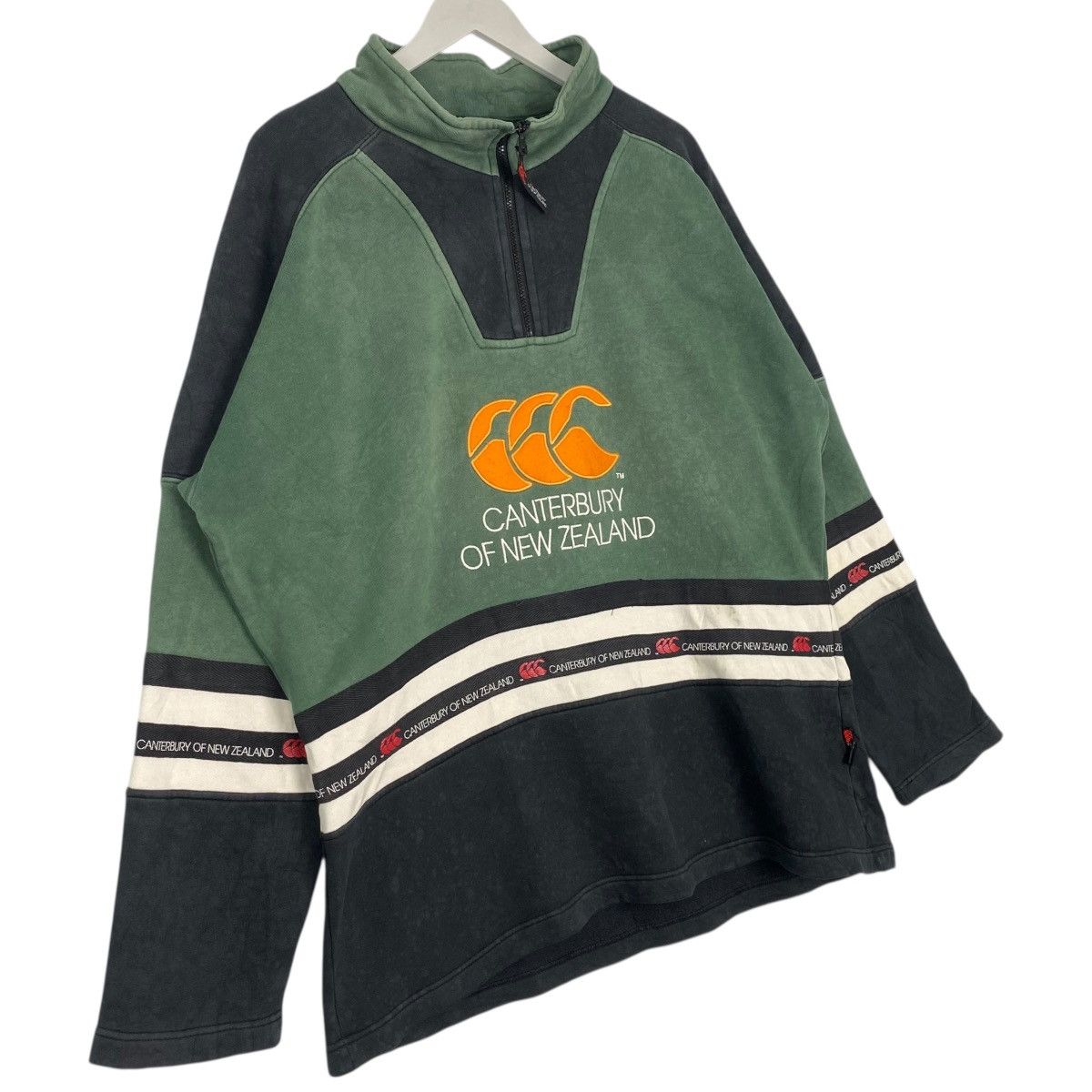 Vintage Vintage Canterbury Of New Zealand Half Zipper Green Size M Size US M / EU 48-50 / 2 - 3 Thumbnail