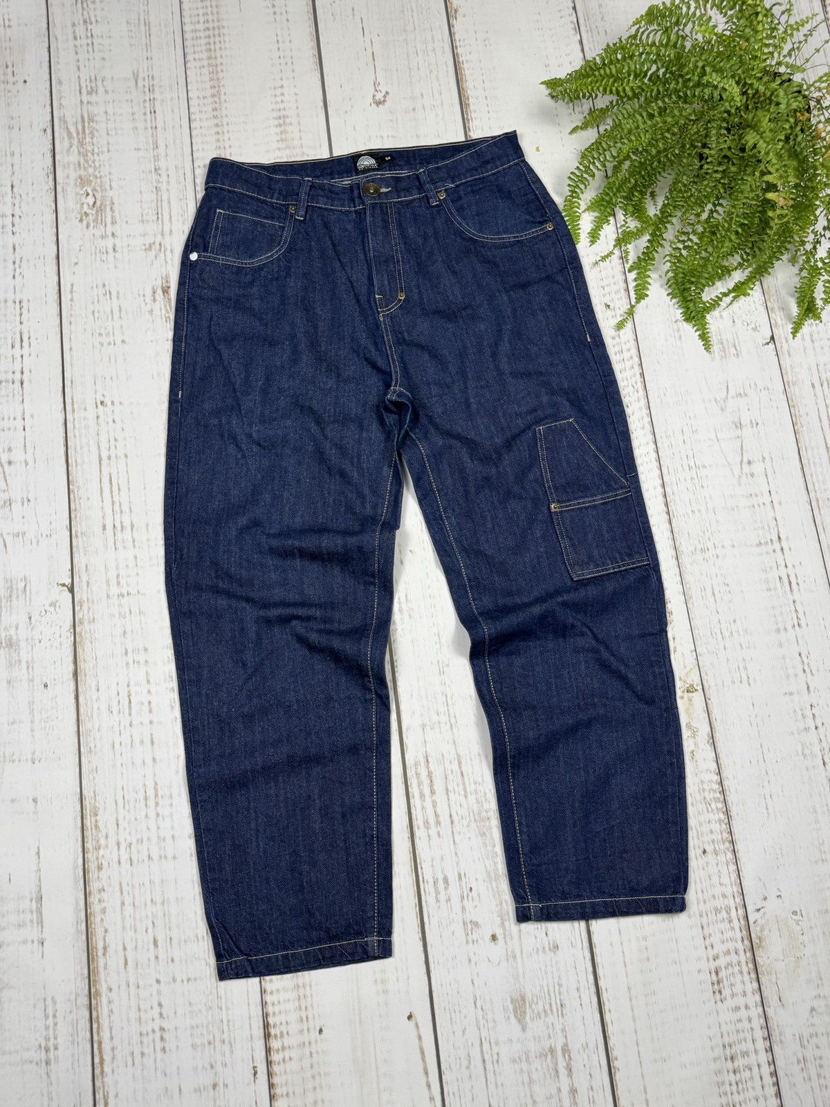 Southpole Southpole Denim Baggy Pants Embroidered Drip Size US 34 / EU 50 - 6 Thumbnail