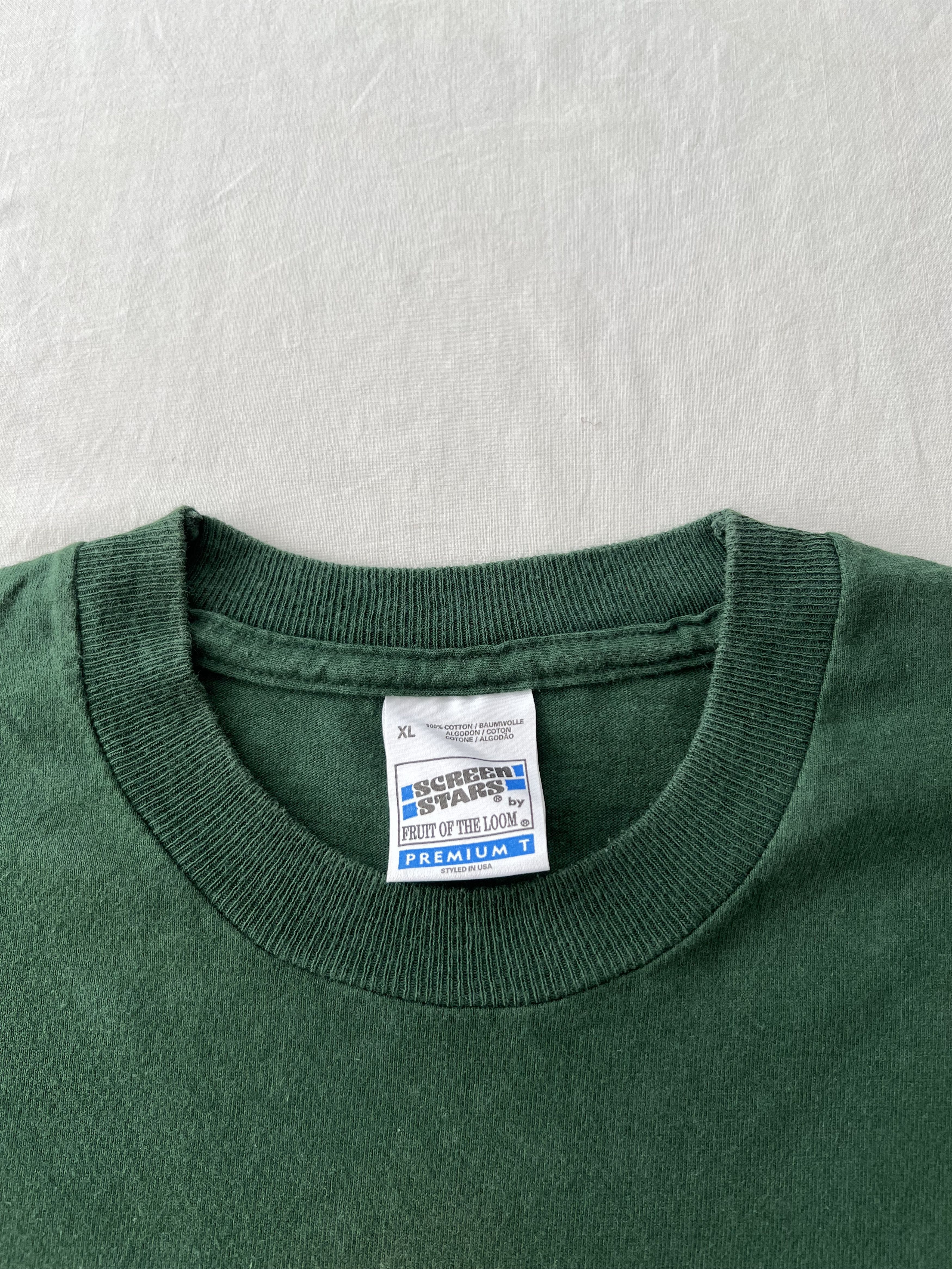 Band Tees Vintage 90s Levellers Rock Band Green T-shirt Size US XL / EU 56 / 4 - 11 Thumbnail