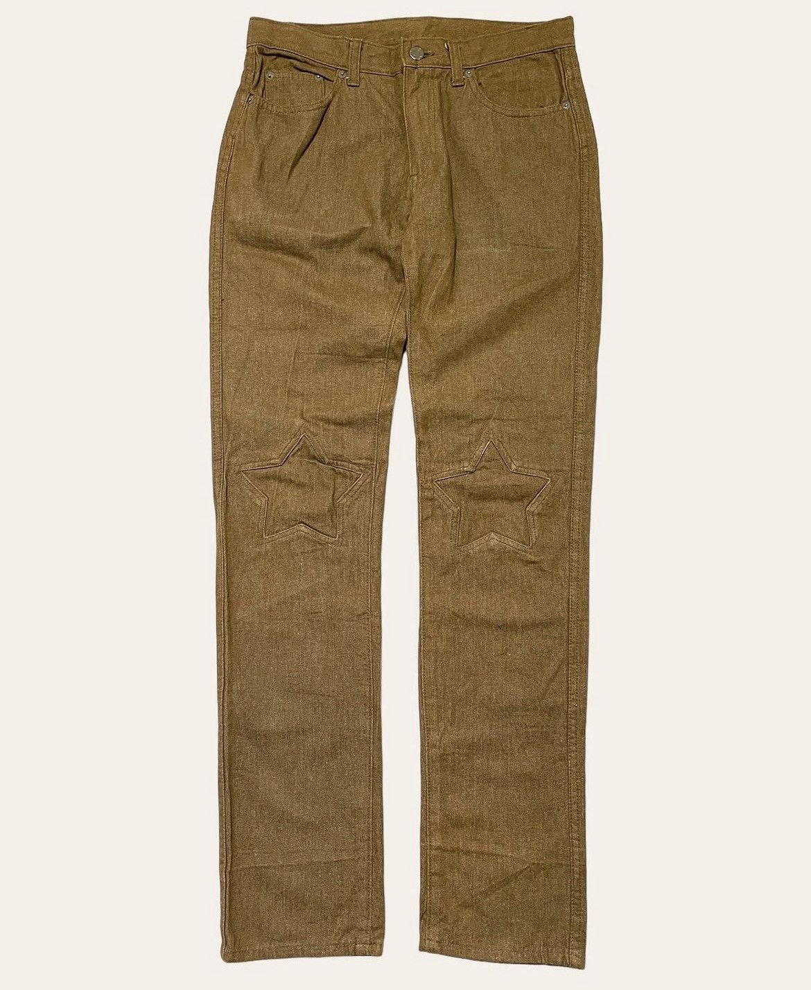 image of Undercover Aw 2000 Star Denim in Tan, Men's (Size 30)