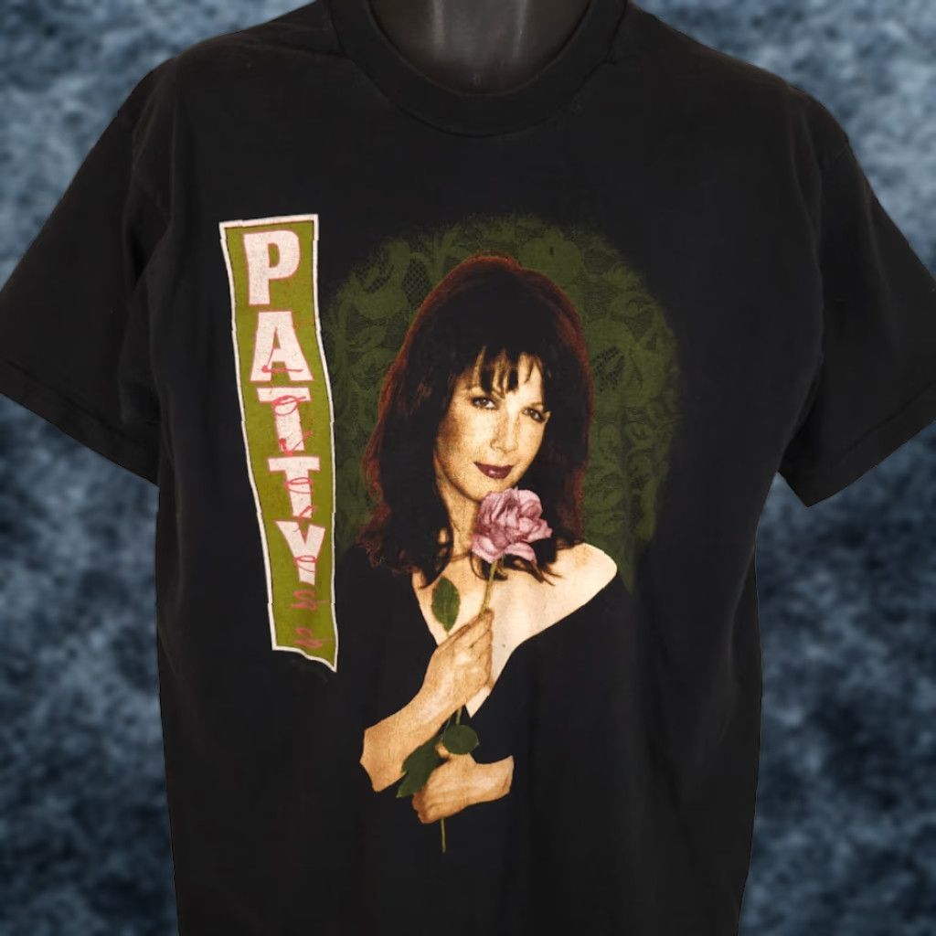 Fruit Of The Loom VINTAGE Patty Loveless T Shirt Mens XL Black 90s Tour Country Tee USA Size US XL / EU 56 / 4 - 1 Thumbnail