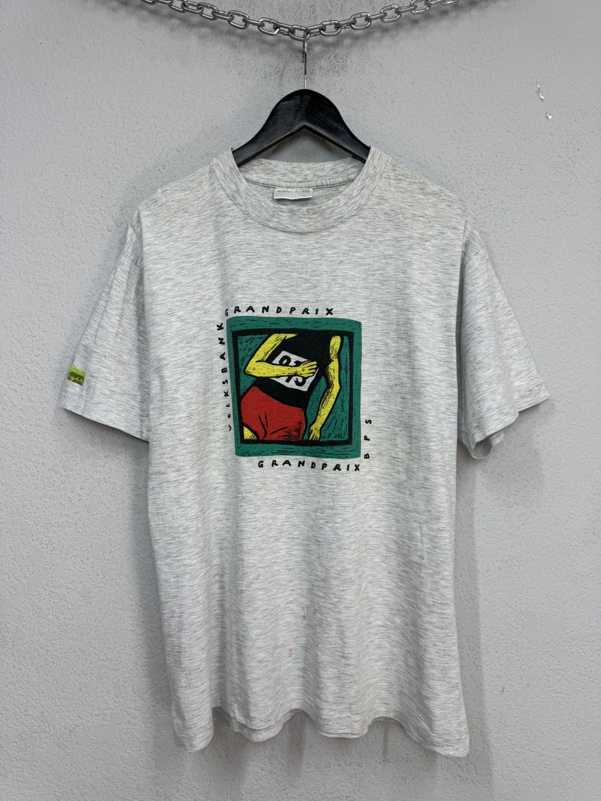 Brockum Vintage T-shirt GrandPrix Volksbank Rare 1994 Size US L / EU 52-54 / 3 - 3 Thumbnail