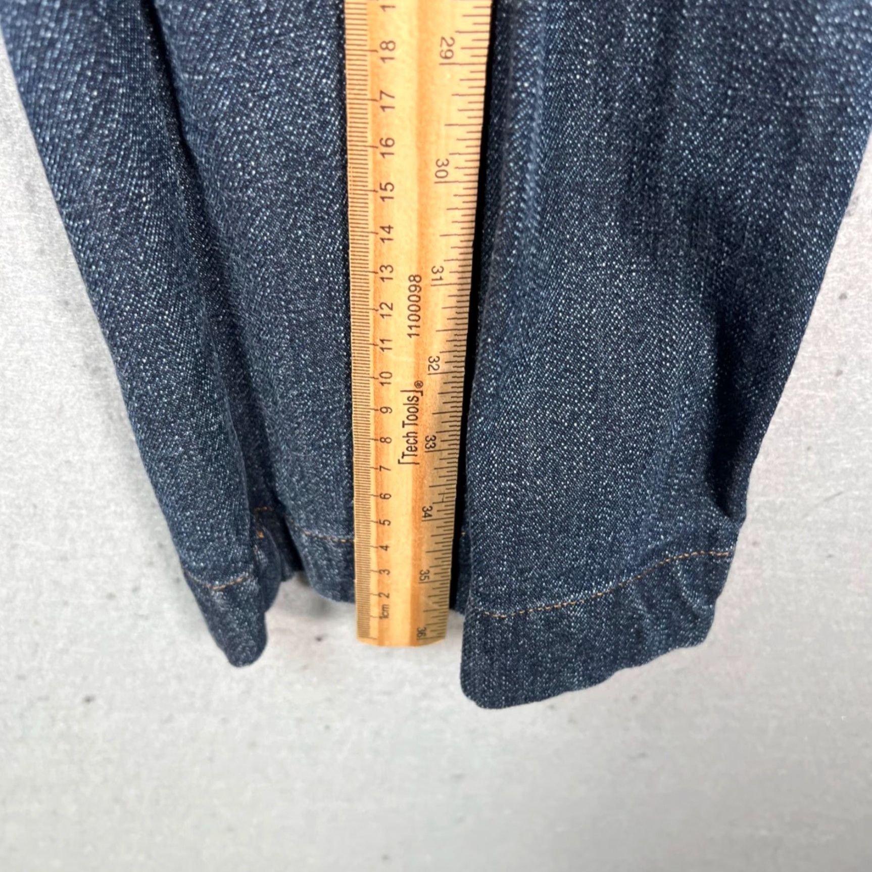 Vintage VINTAGE Sessùn Womens 38 Cookie High-Waist Straight-Leg Blue Denim Jeans Jeans Size 26" / US 2 / IT 38 - 7 Thumbnail