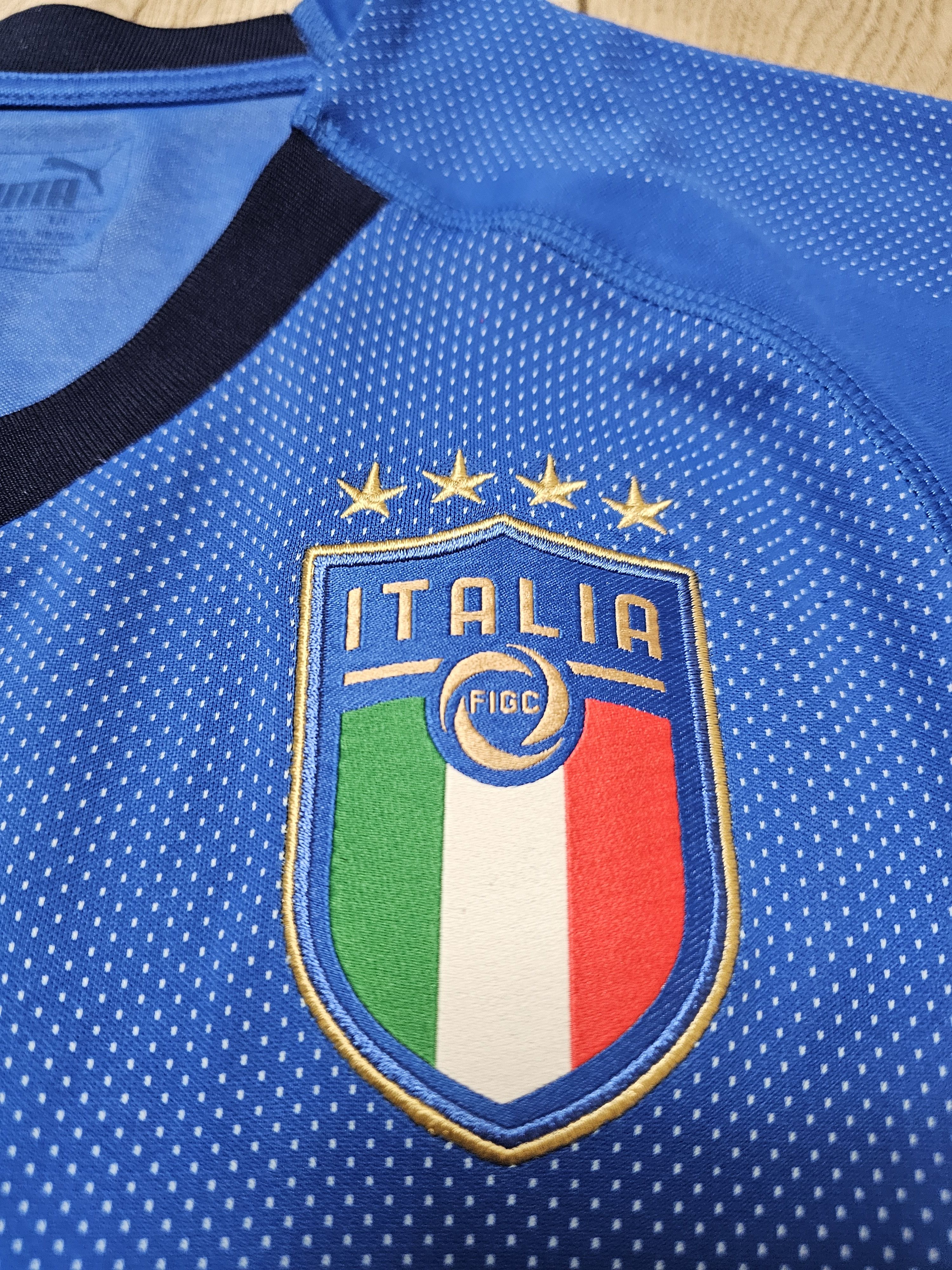 Puma ITALY 2018 2019 HOME FOOTBALL SHIRT ITALIA SOCCER JERSEY Size US M / EU 48-50 / 2 - 4 Thumbnail