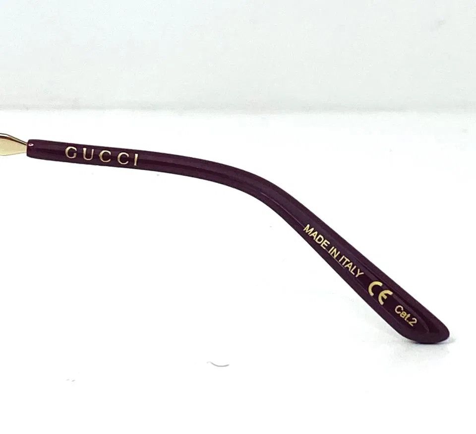 Gucci NEW GUCCI GG0807SA-002 Gold Size ONE SIZE - 4 Thumbnail