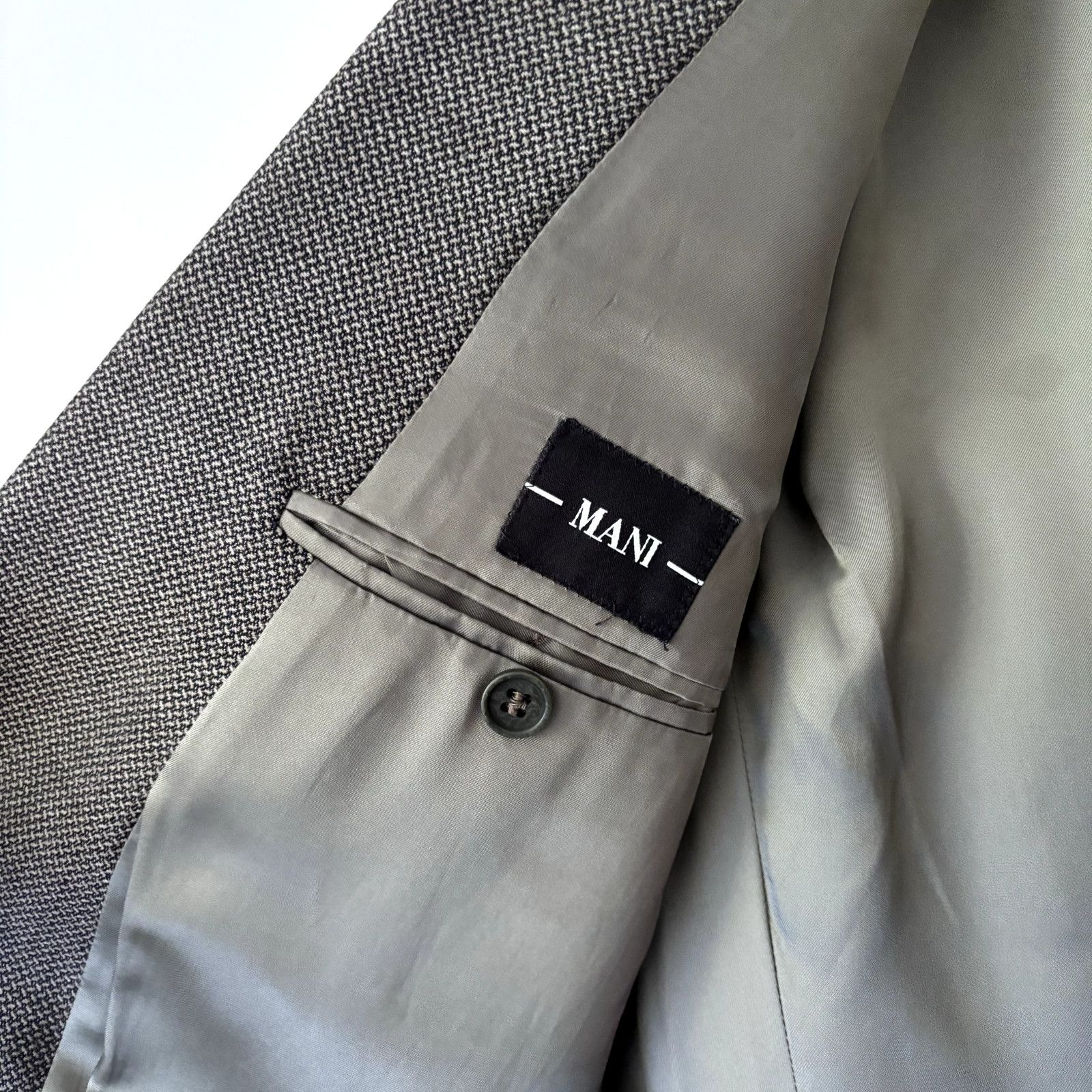 Other Mani Sport Coat Blazer Size 42 Gray Wool Suit Jacket Made in Size 42R - 4 Thumbnail
