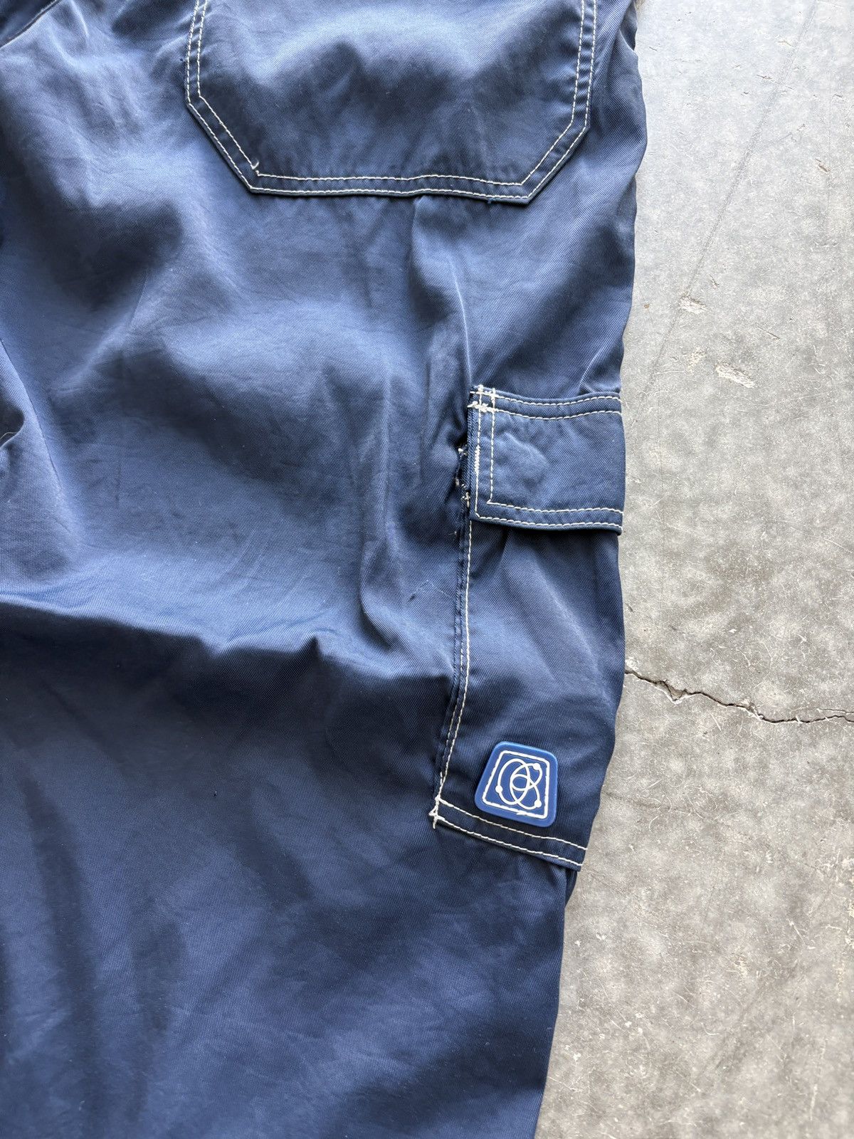 Vintage Vintage 90s Kikwear Baggy Cargo Pants Nylon Rave Adjustable Size US 34 / EU 50 - 3 Thumbnail