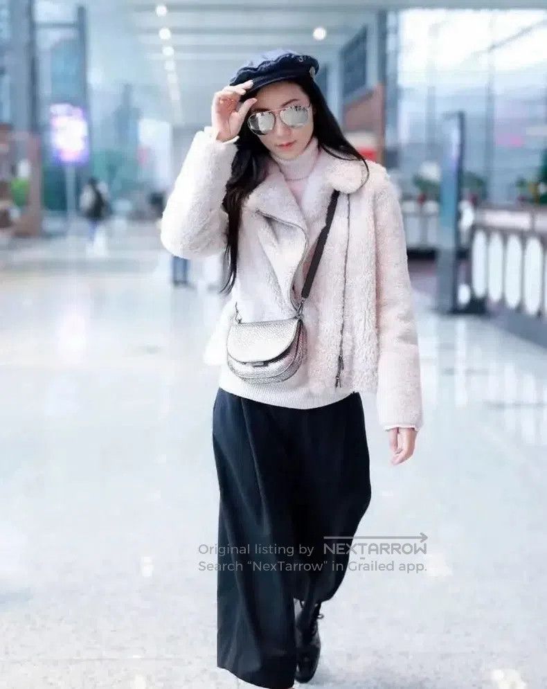 Brunello Cucinelli Brunello Cucinelli Off-white Leather and Fur Biker Jacket Size XS / US 0-2 / IT 36-38 - 6 Thumbnail