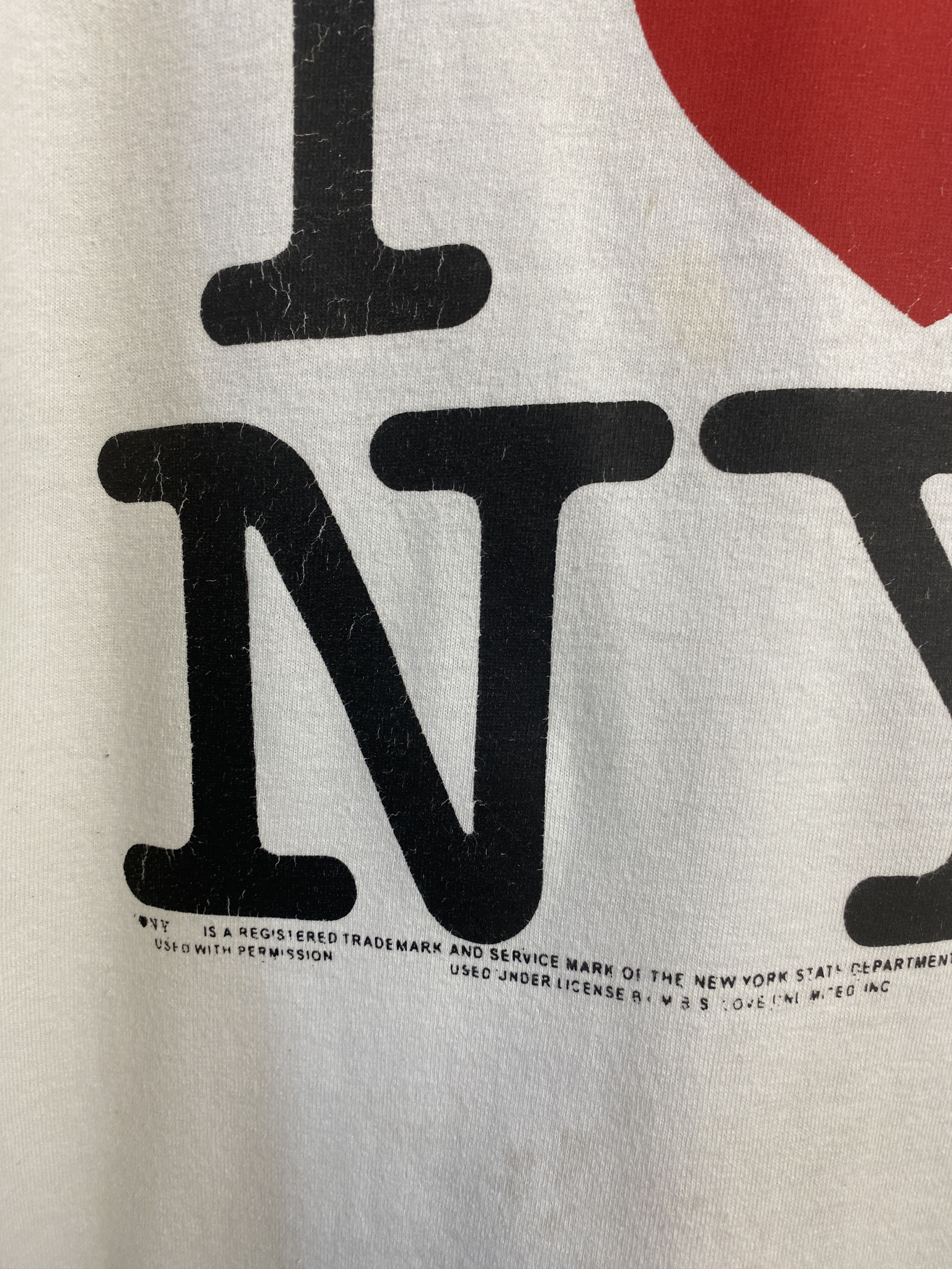 Vintage Vintage I love NY New York big logo t-shirt tee Size US XXL / EU 58 / 5 - 3 Thumbnail