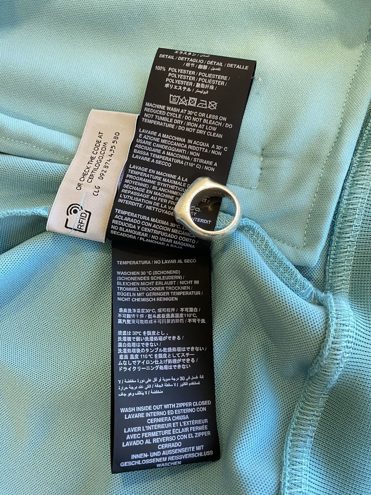 Palm Angels Palm Angels Teal Track Jacket Size US S / EU 44-46 / 1 - 9 Thumbnail