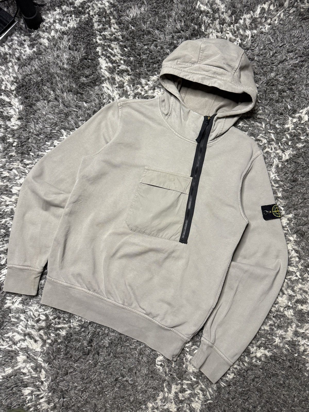Stone Island Stone Island Junior Diagonal Zip-Up Hoodie Size US XS / EU 42 / 0 - 13 Thumbnail