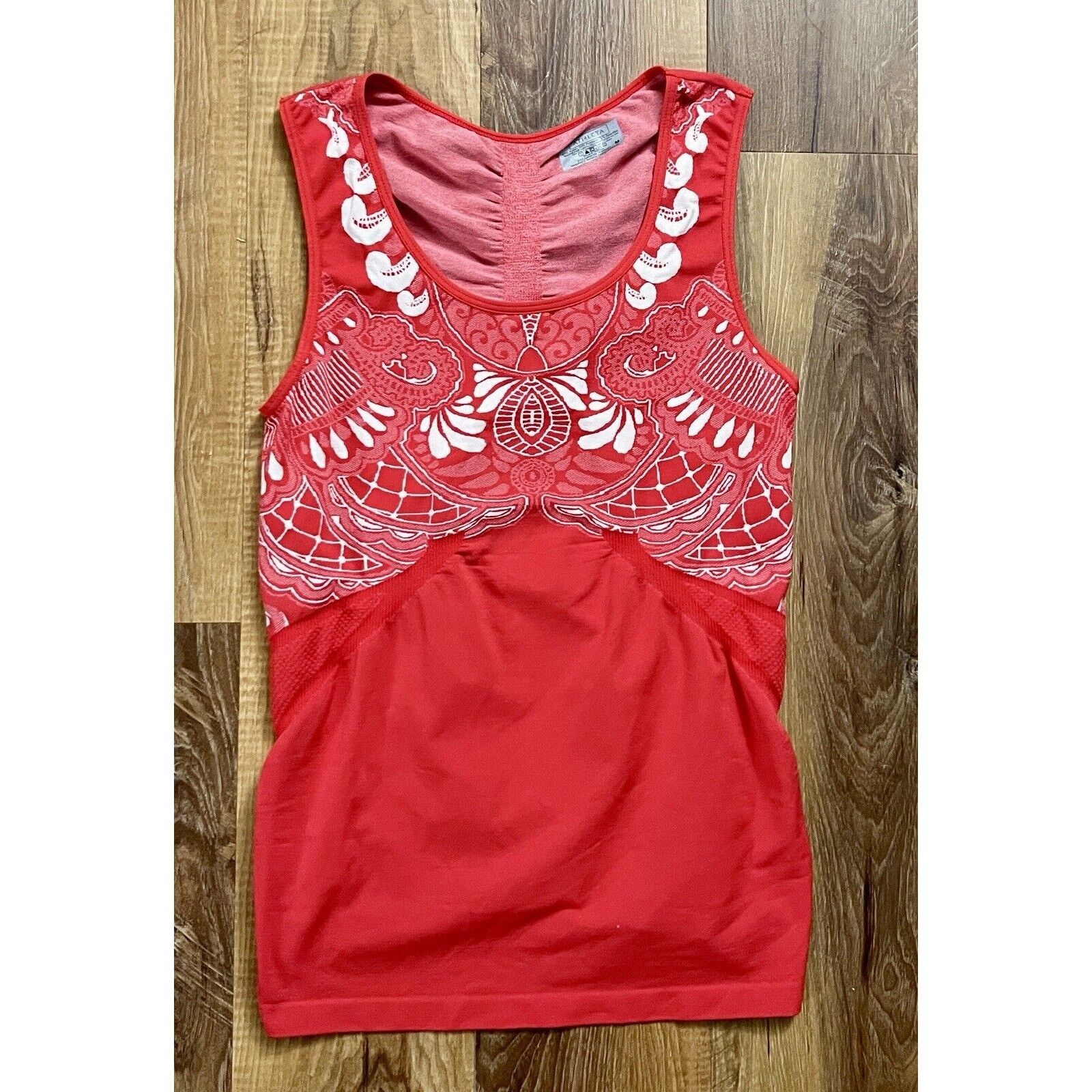 Athleta Athleta Seamless Stretch Stride Tank Top Red Printed Women Size M / US 6-8 / IT 42-44 - 1 Thumbnail