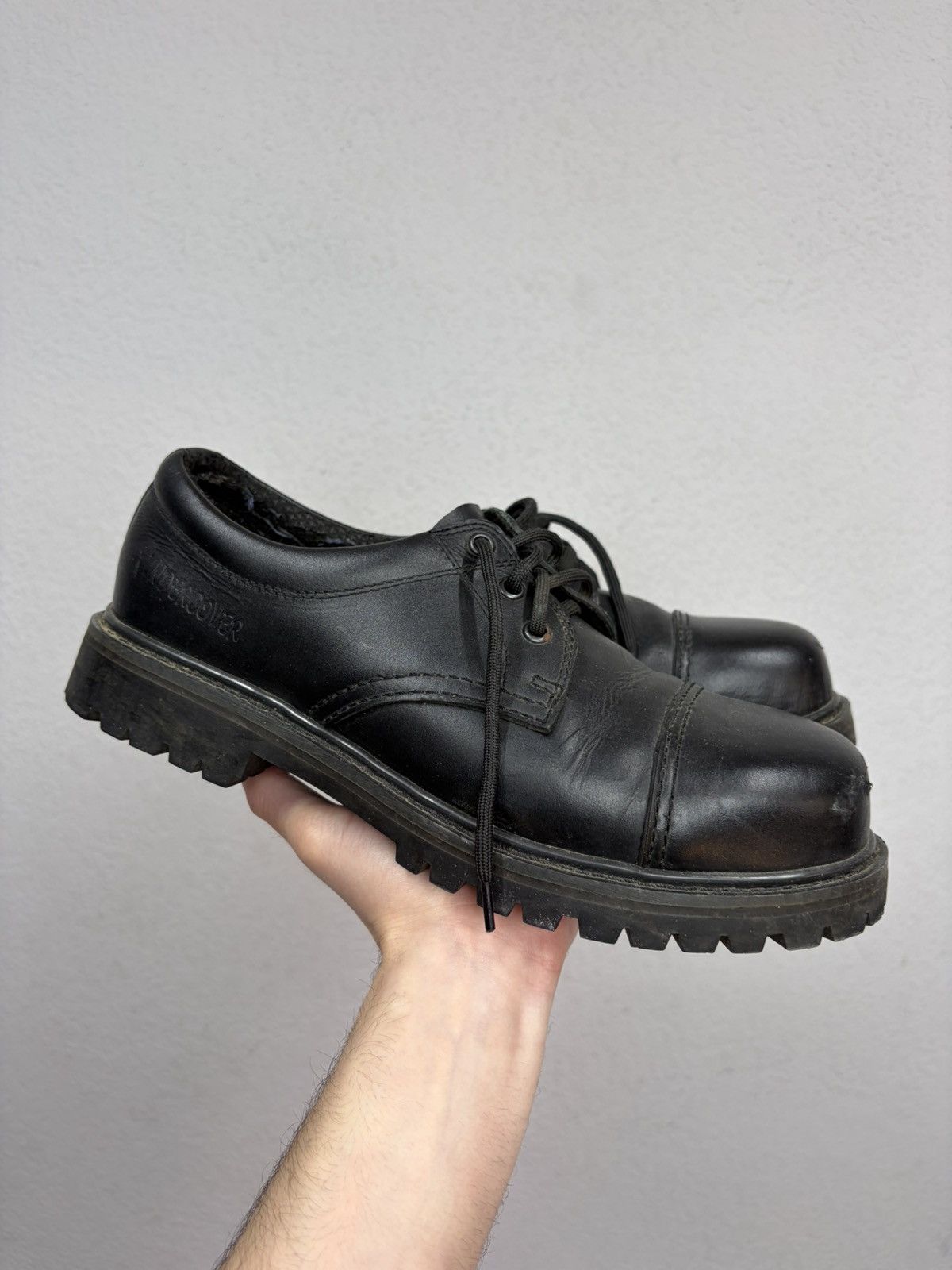 Undercover Vintage Y2K Guidi CCP Style Distressed Leather Biker Boots Size US 10.5 / EU 43-44 - 1 Thumbnail