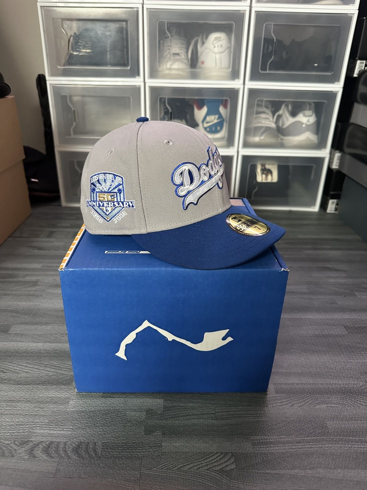 New Era Los Angeles Dodgers 50th Anniversary size 7 Fitted Size ONE SIZE - 3 Thumbnail
