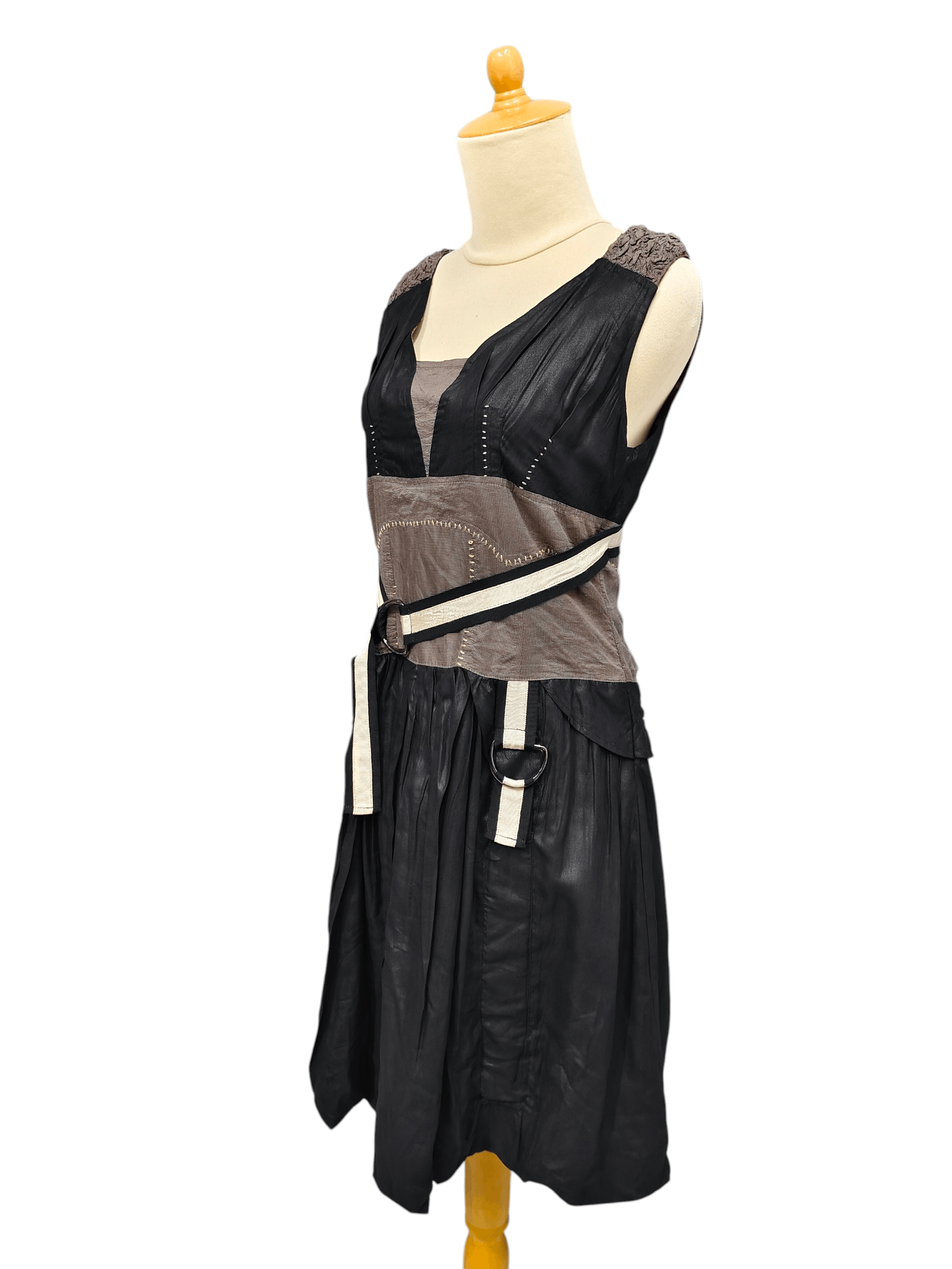 Le Grande Bleu (L.G.B.) 00s Mariagrazia panizzi❤️‍🔥Gothic Utility Harness Belt Dres Size M / US 6-8 / IT 42-44 - 3 Thumbnail
