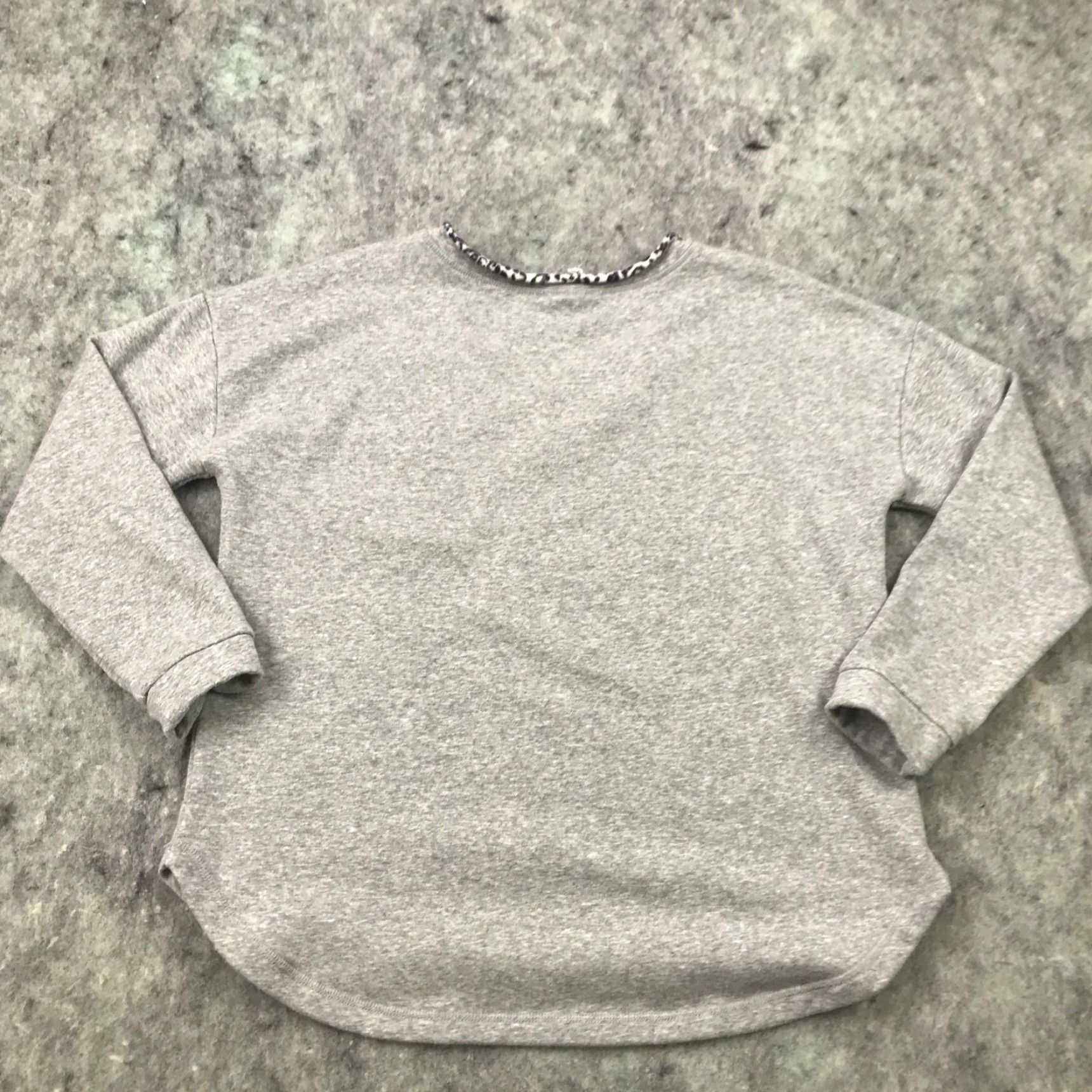 Vintage Cable & Gauge Womens Sweatshirt Gray w/ Leapord Trim Pullover Long Sleeve M Size M / US 6-8 / IT 42-44 - 6 Thumbnail
